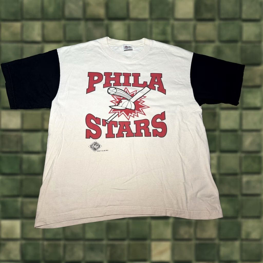 Fruit Of The Loom VINTAGE Philadelphia Stars Negro League Baseball Museum Phillies Shirt Large Black 90s Mens Size US L / EU 52-54 / 3 - 1 Thumbnail