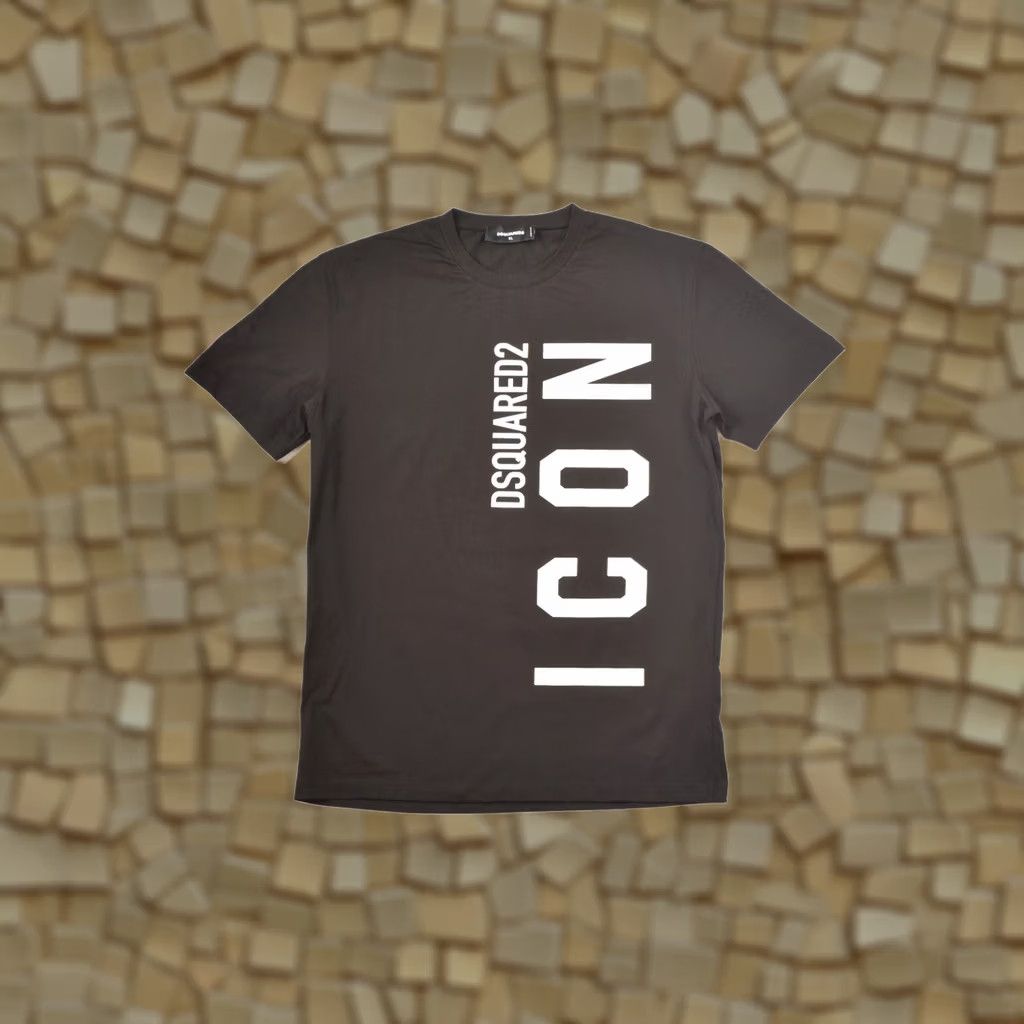 Dsquared2 Dsquared2 Logo Print T-Shirt S79GC0044 S23009 Big Logo TShirt Tee XL Black Logo Men XL Size US XL / EU 56 / 4 - 1 Thumbnail