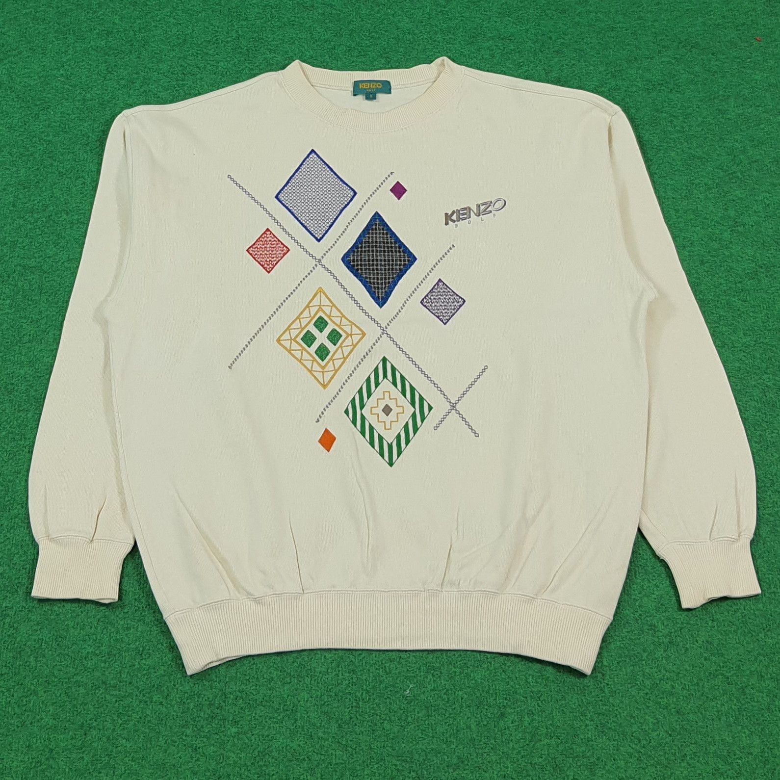 Kenzo Vintage 90s Kenzo Golf Embroidery Sweatshirt C293N3 Size US L / EU 52-54 / 3 - 1 Thumbnail