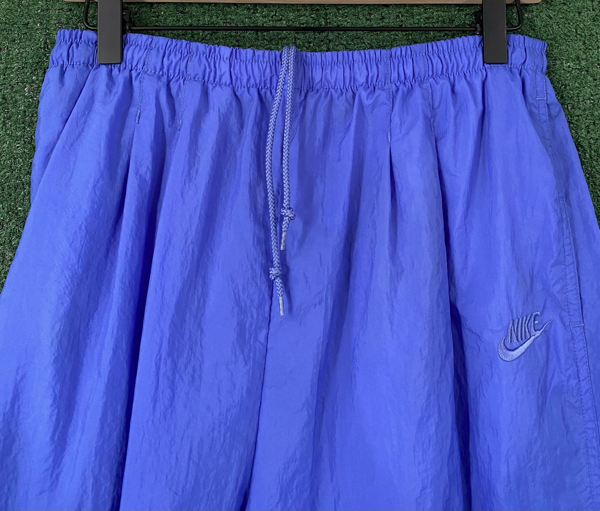 Nike 90’s Nike Spellout Grey Tag Purple Windbreaker Pants Medium Size 34" / US 12 / IT 48 - 2 Thumbnail