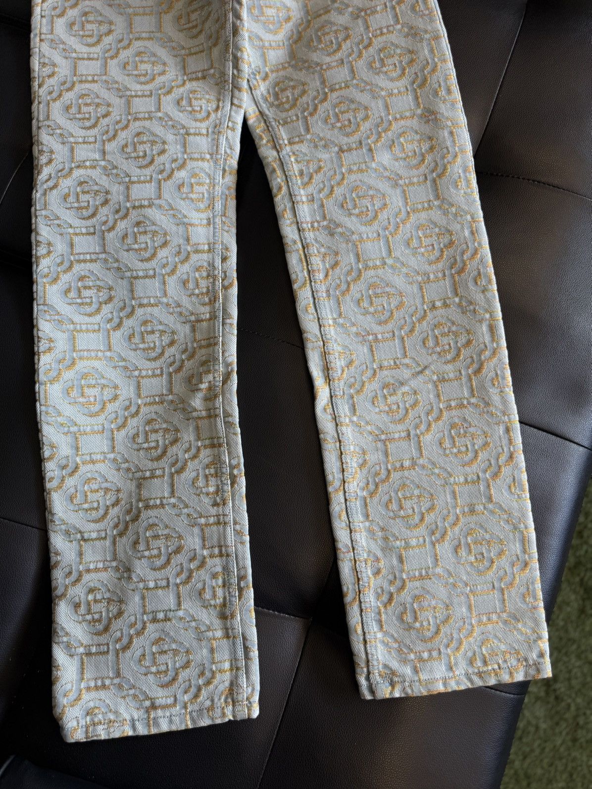 Casablanca Casablanca Jeans Size 30 Monogram Print Straight-leg $950 Size US 30 / EU 46 - 2 Thumbnail