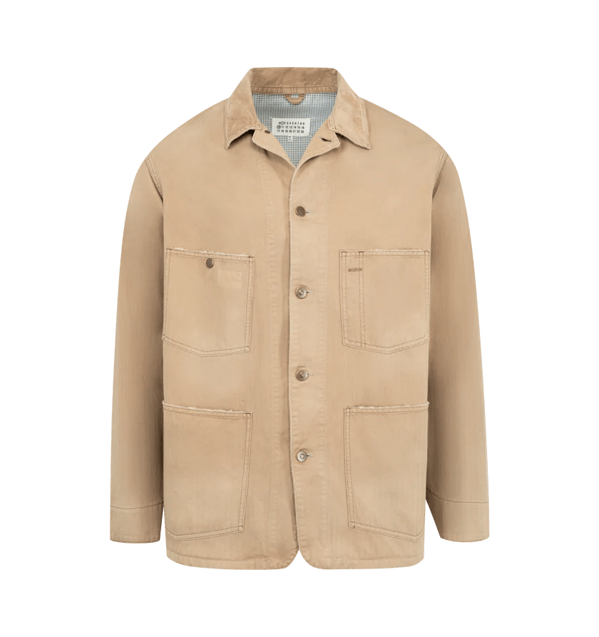 Maison Margiela o1h1sh11225 Sports Jacket in Beige Size US M / EU 48-50 / 2 - 1 Thumbnail