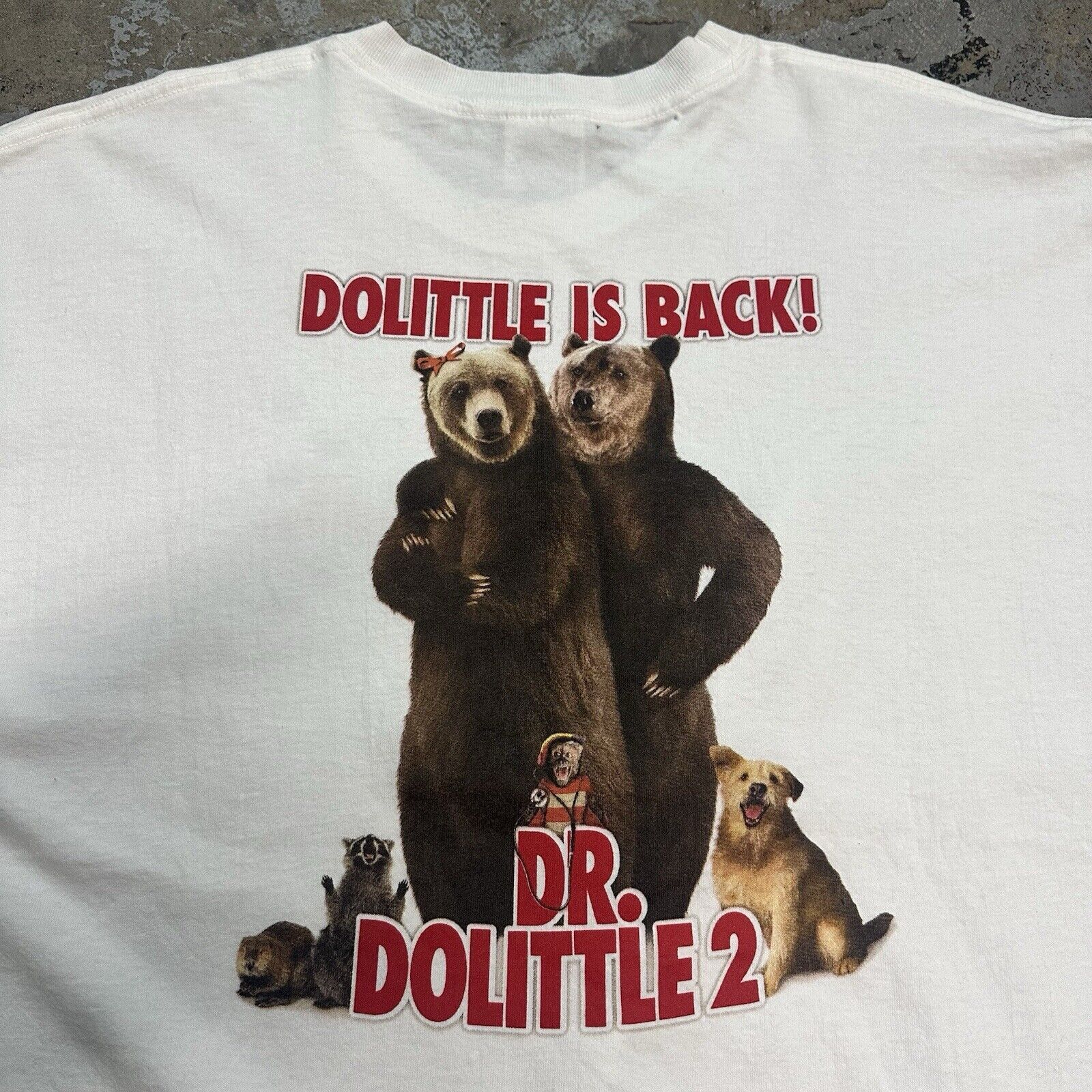 Vintage Vintage 2001 Dr. Dolittle 2 Movie Promo Tee T-Shirt XL Size US XL / EU 56 / 4 - 1 Thumbnail