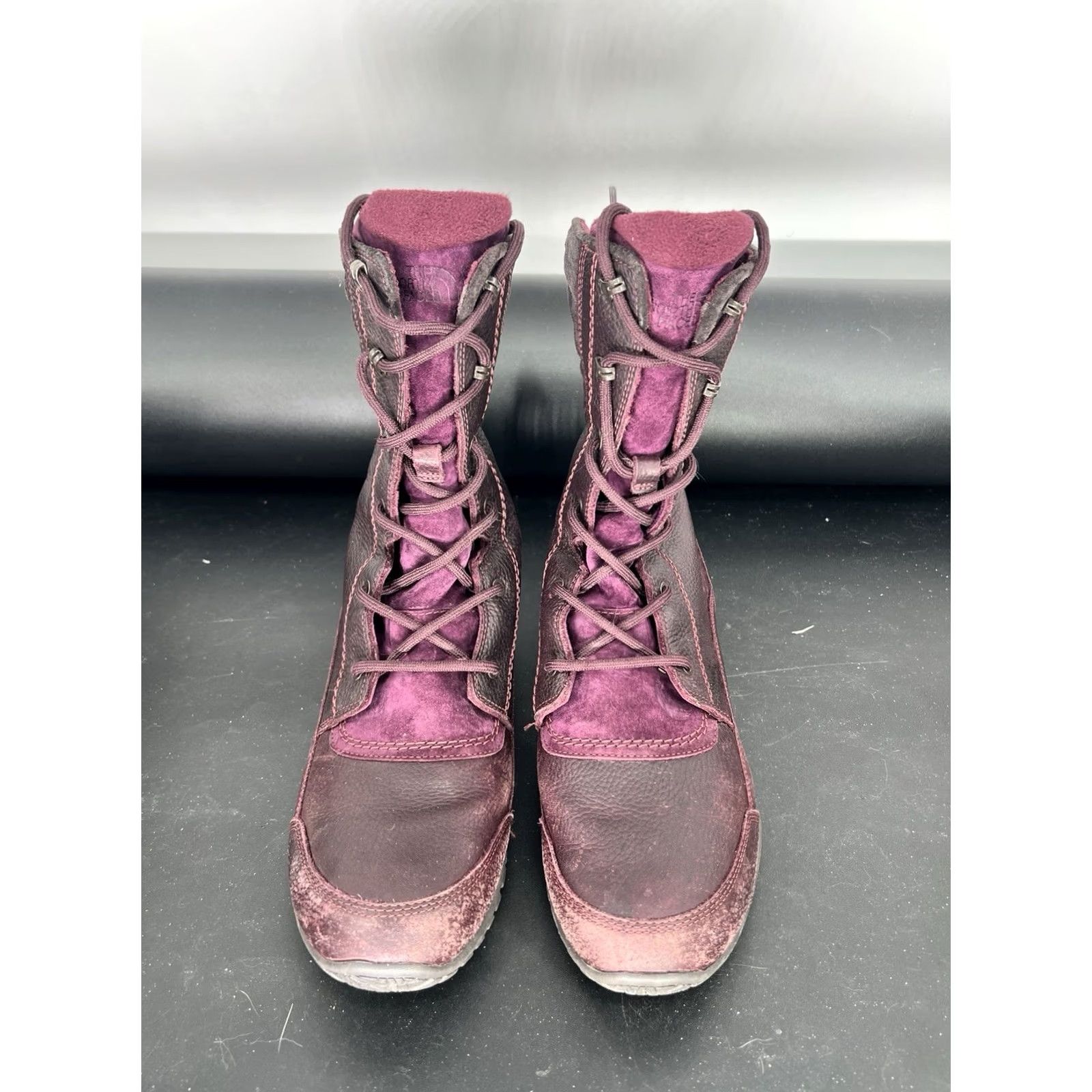 The North Face VINTAGE The North Face Purna Luxe Waterproof Boots Women’s 11 Purple Round Toe Lace Up Mid-Calf Waterproof Boots Women Mens Size US 11 / IT 41 - 2 Thumbnail