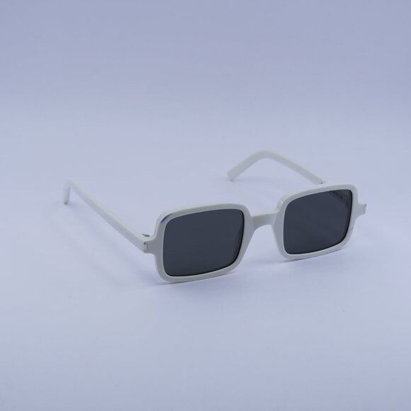 Saint Laurent Paris Saint Laurent SL332 003 Sunglasses Ivory Rectangle Frame Size ONE SIZE - 7 Thumbnail