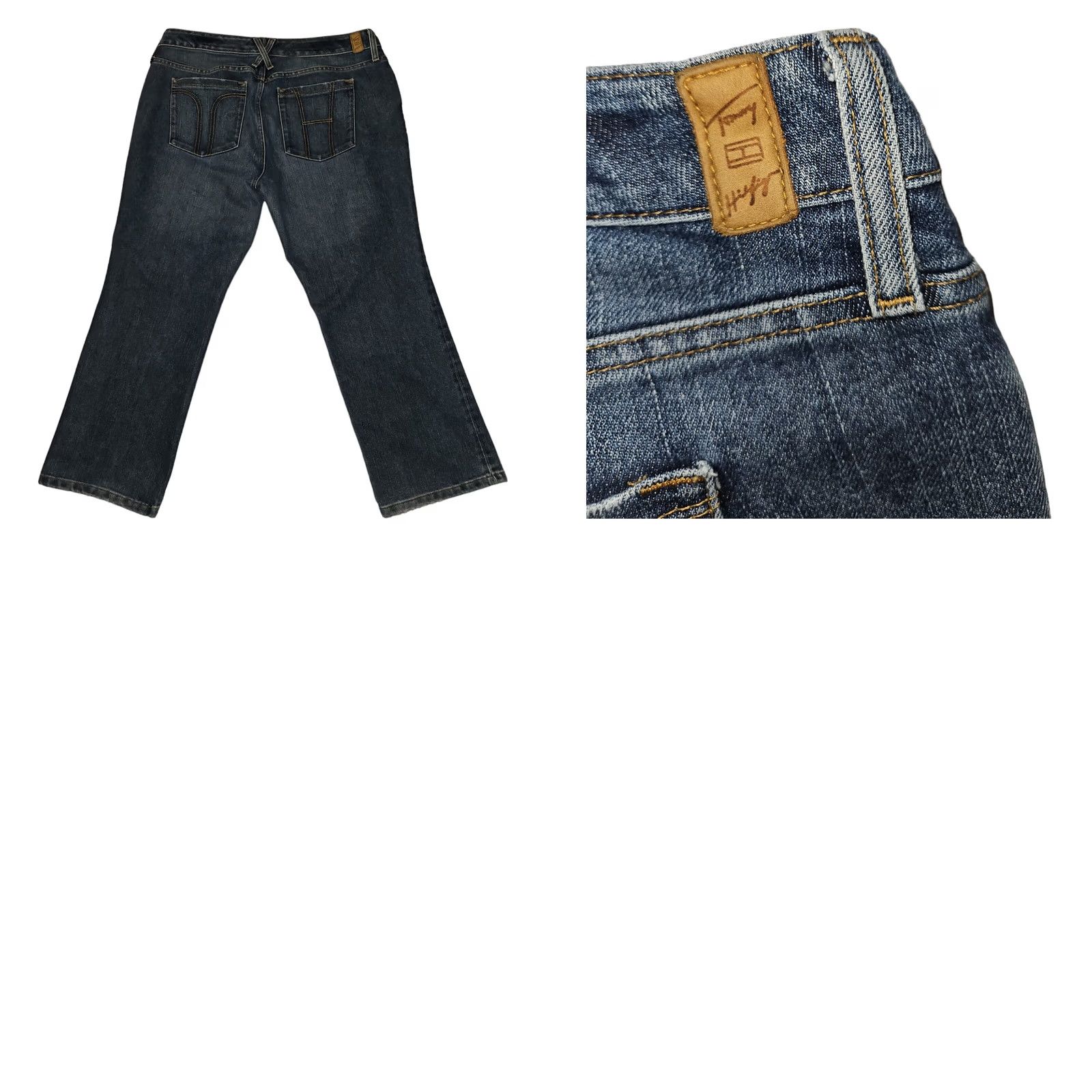 Tommy Hilfiger Vintage Tommy HIlfiger Jeans Womens 16 Boot Cut Blue Denim Embroidered Y2K Size 38" / US 16 / IT 52 - 9 Thumbnail