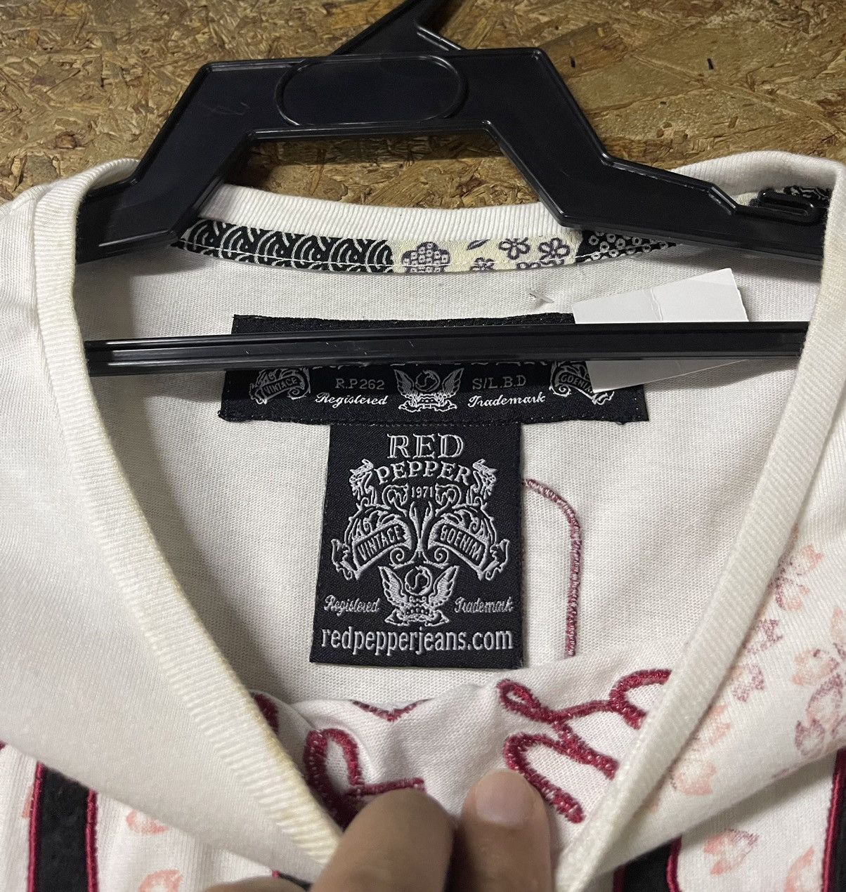 If Six Was Nine × Japanese Brand × Le Grande Bleu (L.G.B.) RARE red pepper skull tatto punk LGB Size US XL / EU 56 / 4 - 10 Thumbnail
