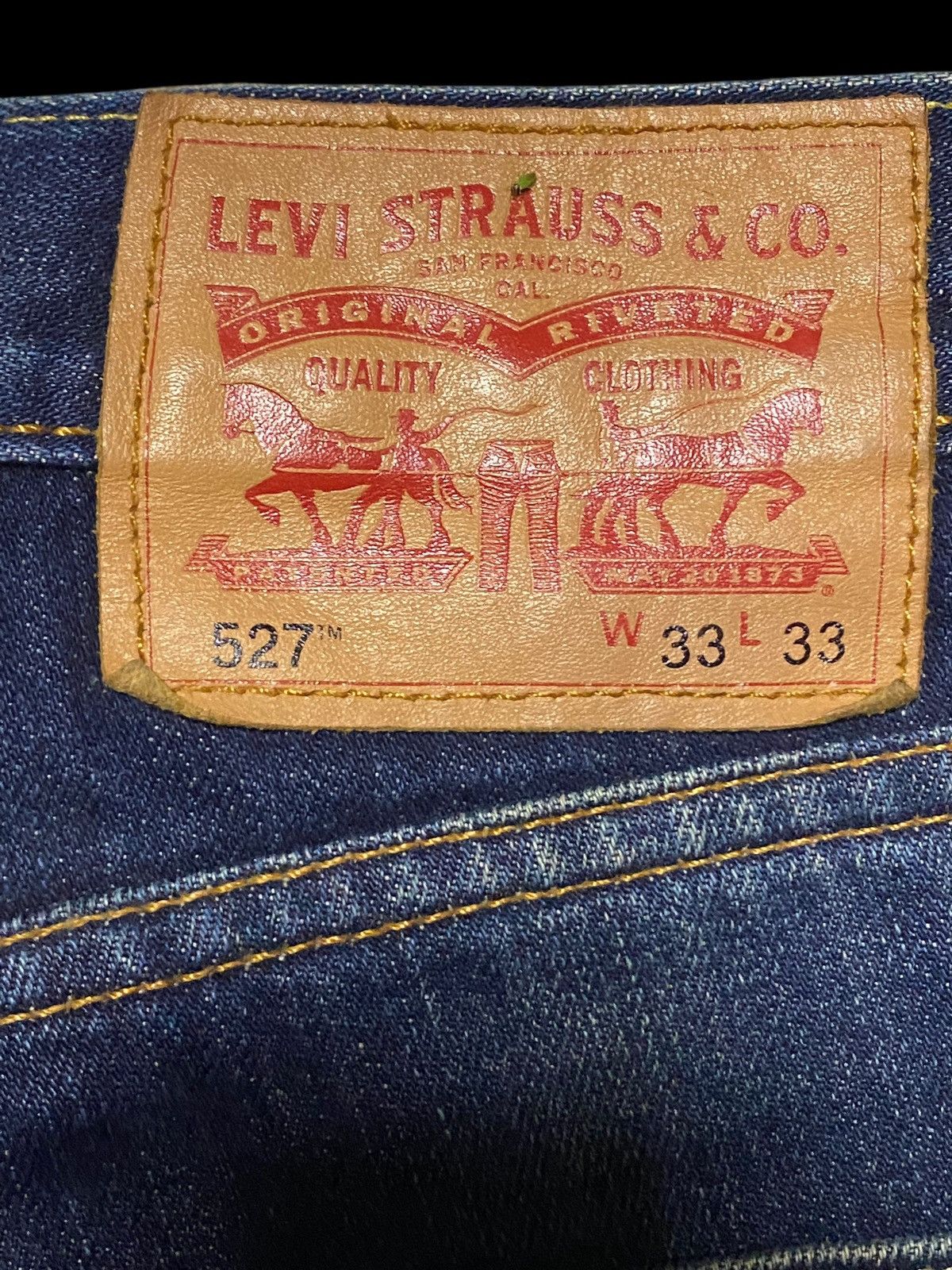 Levi's Levis 527 Y2K Blue Wash Distressed Bootcut Style Jeans Size US 34 / EU 50 - 12 Thumbnail