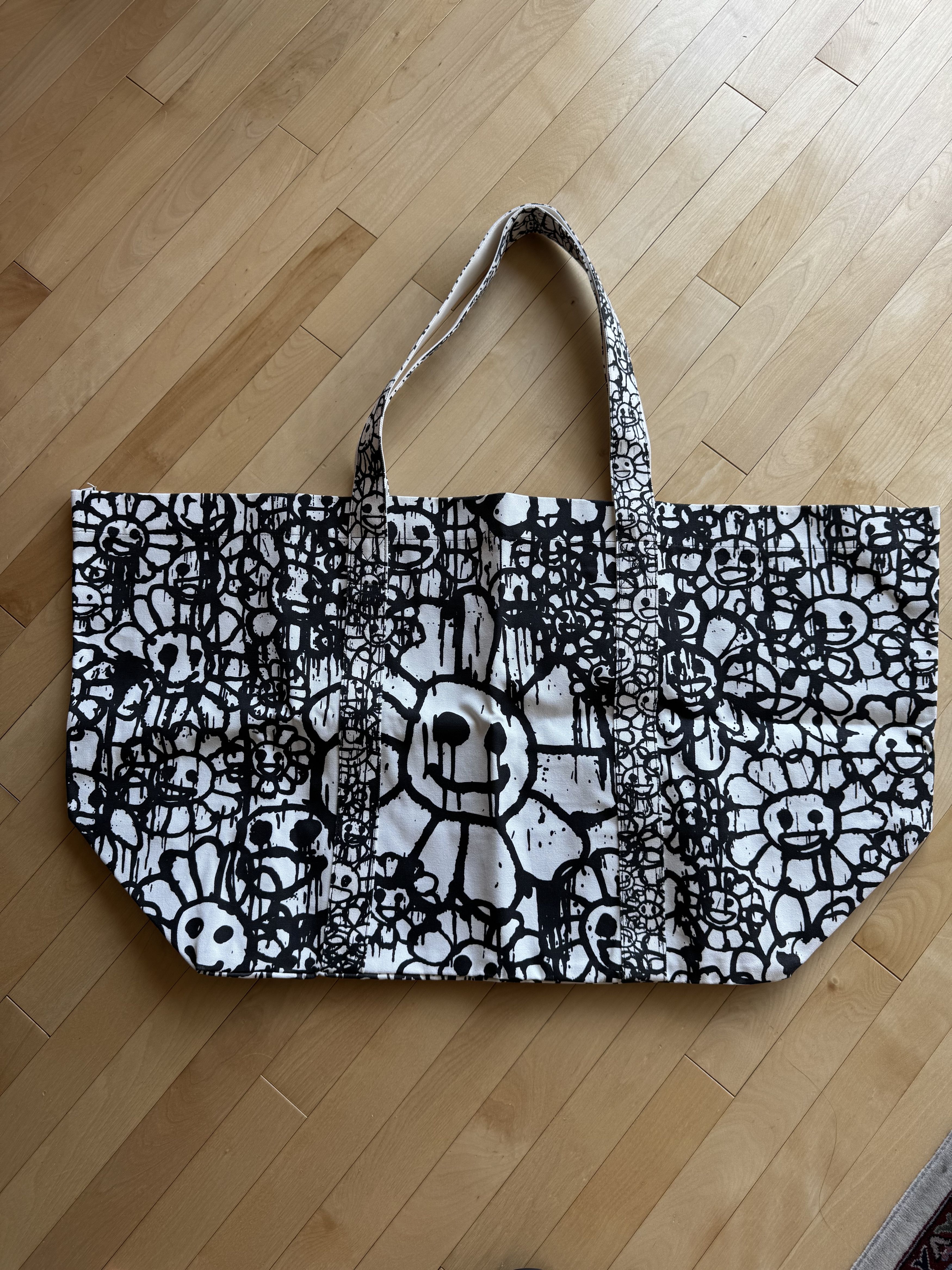 Takashi Murakami SIGNED Takashi Murakami XL Canvas Tote Bag ComplexCon 2017 Size ONE SIZE - 4 Thumbnail