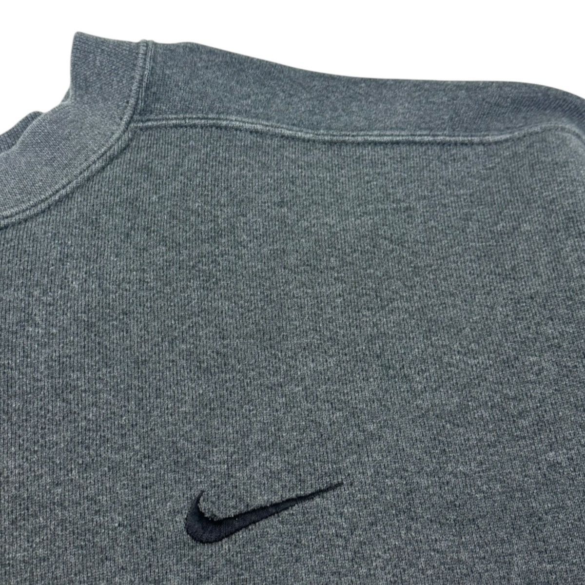 Nike Vintage 90s Nike Pocket Side Swoosh Crewneck Grey/Black Size US XL / EU 56 / 4 - 4 Thumbnail