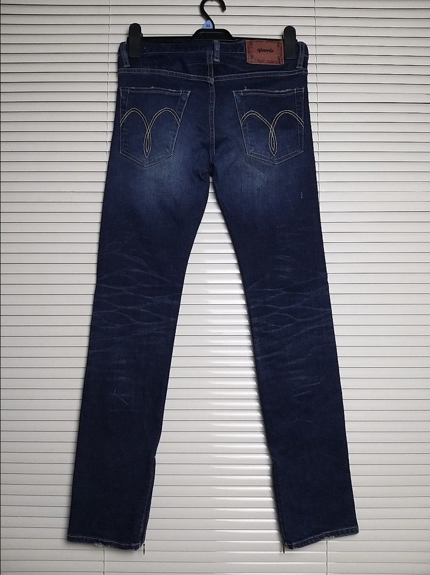 Japanese Brand JAPANESE ARCHIVAL "GLAMB"BY LAUGH VALLEY DENIM PANT Size US 30 / EU 46 - 3 Thumbnail