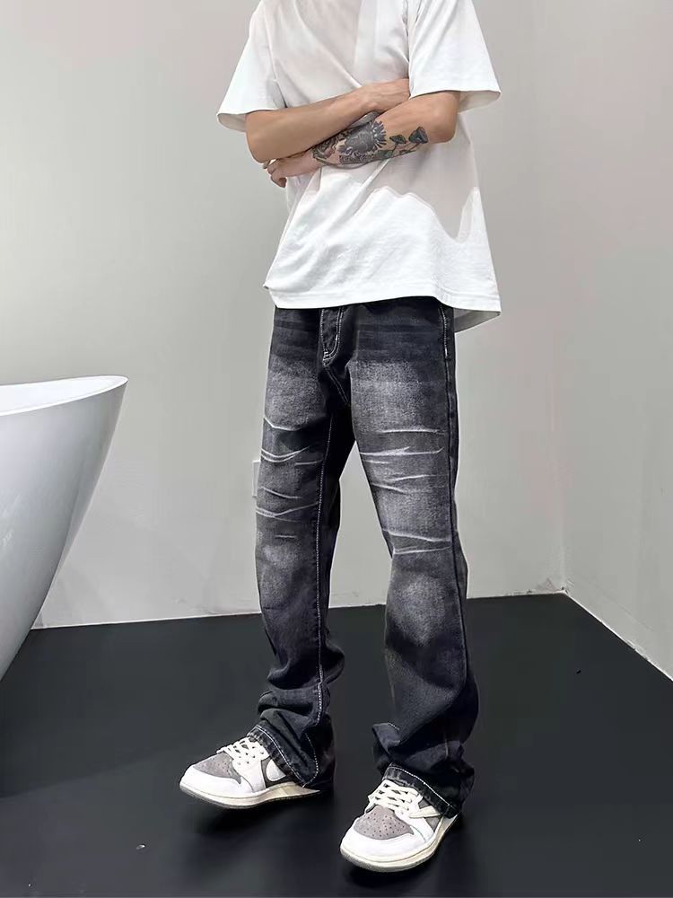 Japanese Brand × Jean Vintage Street Skateboarding Washed Faded Black Jeans Size US 32 / EU 48 - 1 Thumbnail