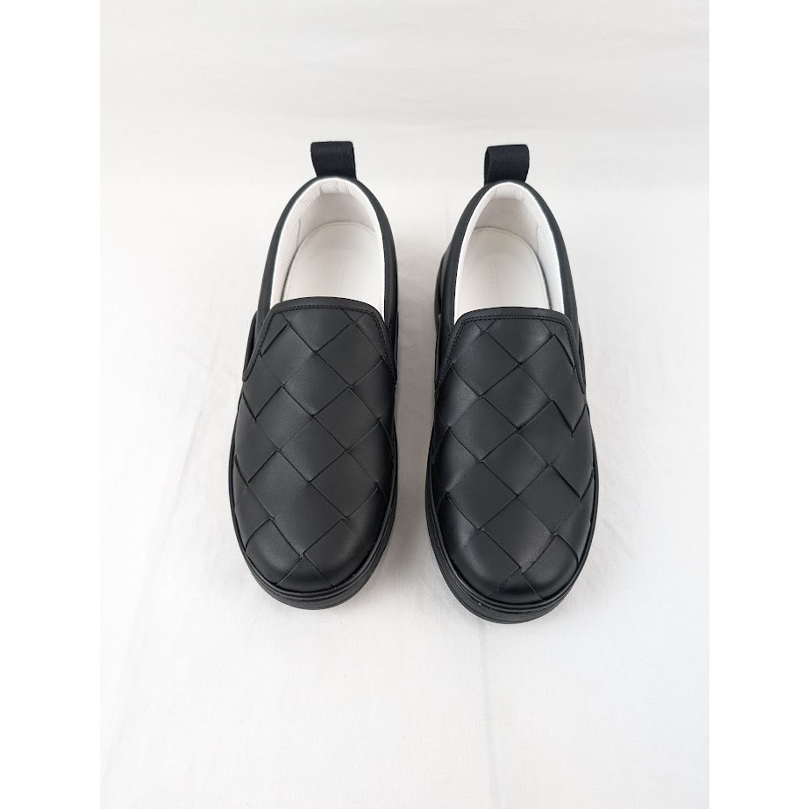 Bottega Veneta o1rshd1 Bolt Calf Intrecciato Sneakers in Nero Size US 7.5 / EU 40-41 - 16 Thumbnail
