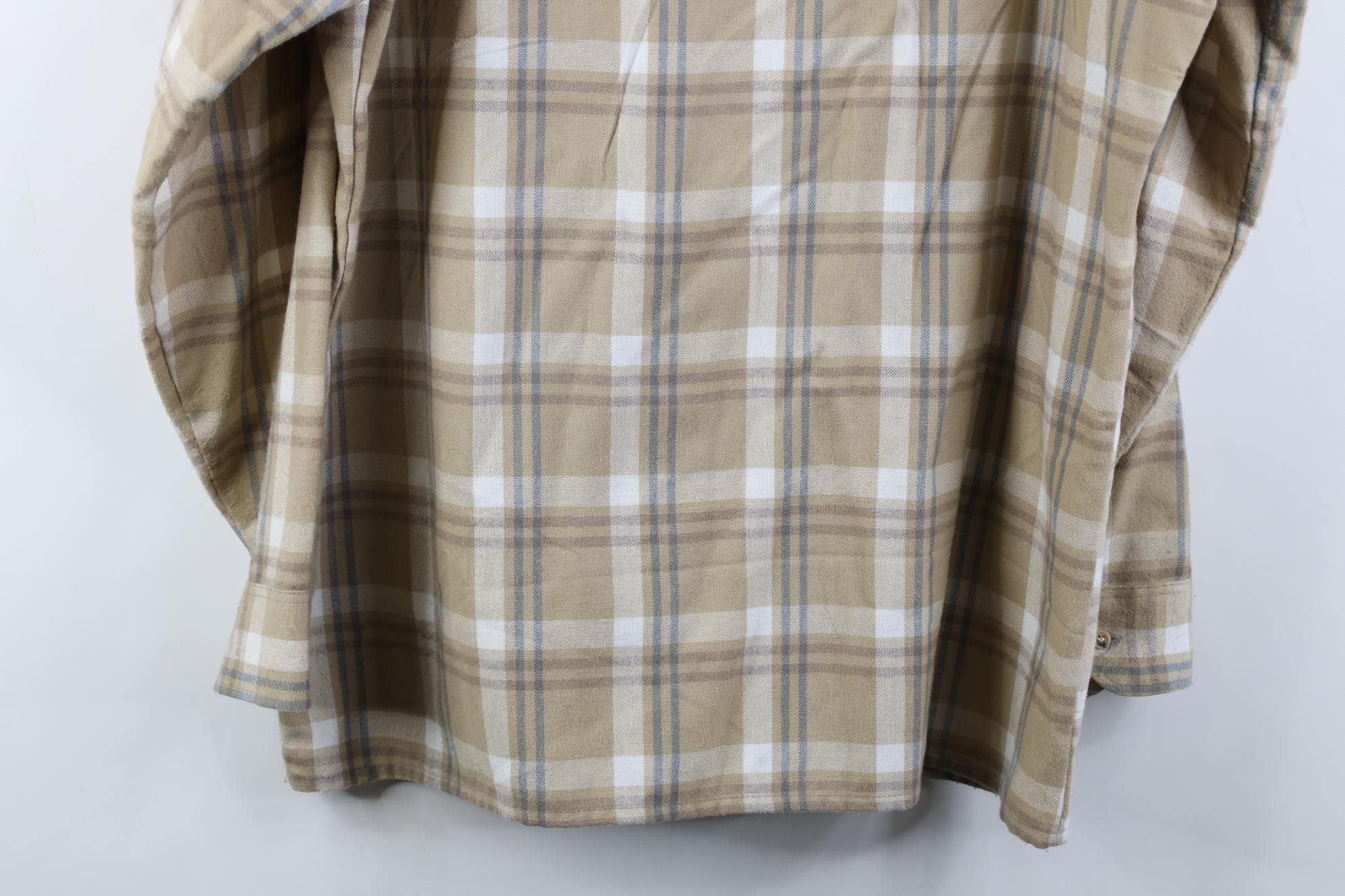 Vintage Vintage 70s Streetwear Flannel Knit Board Button Shirt Plaid Size US L / EU 52-54 / 3 - 12 Thumbnail