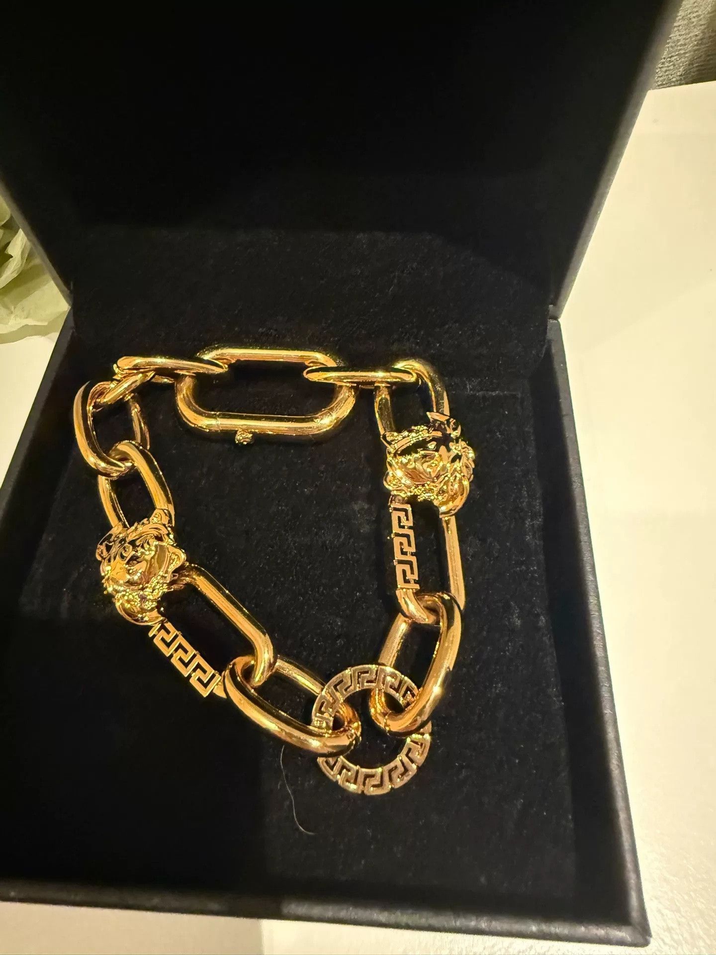 Versace Versace Gold-Plated Medusa Bracelet Size ONE SIZE - 4 Thumbnail