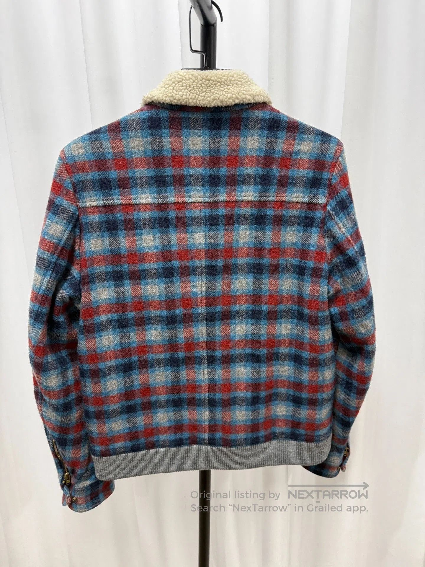 Undercover Undercover Checked Shearling Collar Jacket. Size US L / EU 52-54 / 3 - 6 Thumbnail