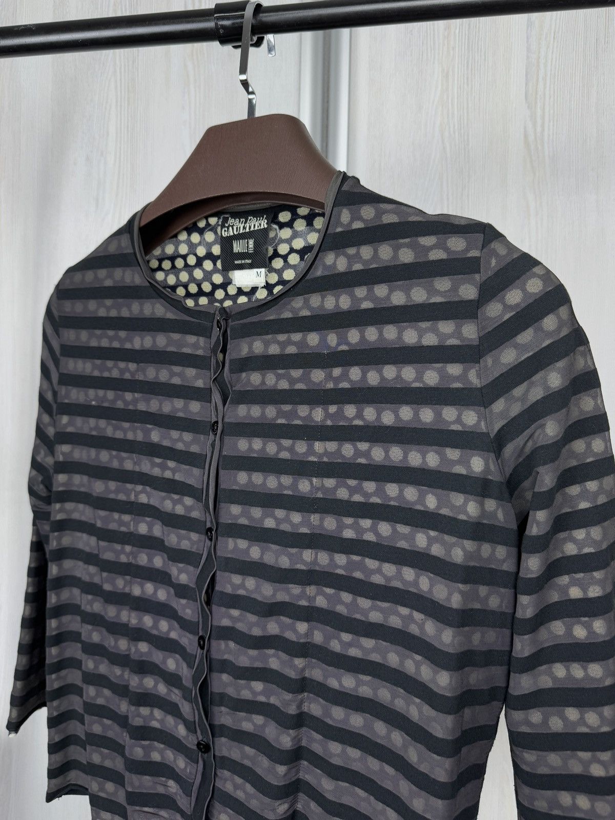 Jean Paul Gaultier Jean Paul Gaultier Maille Femme striped polka dot cardigan Size M / US 6-8 / IT 42-44 - 4 Thumbnail