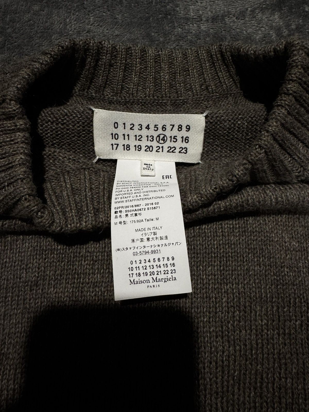Maison Margiela Maison Margiela Sweater Brown - SS16 - Alpaca Wool Size US M / EU 48-50 / 2 - 4 Thumbnail