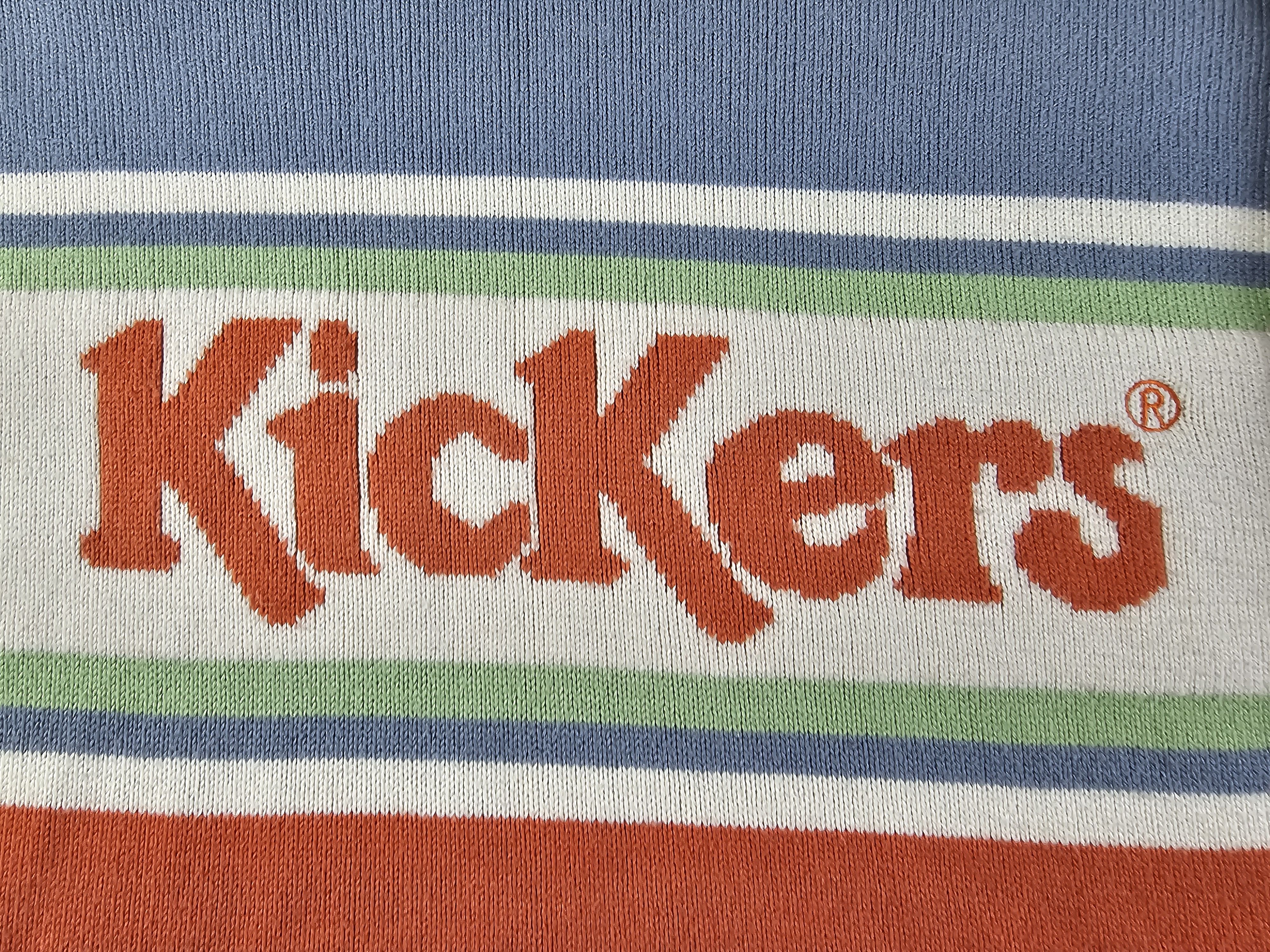 Kickers Kickers 90s Striped Boxy Wool Knit Sweater Classics S Retro Size US S / EU 44-46 / 1 - 4 Thumbnail