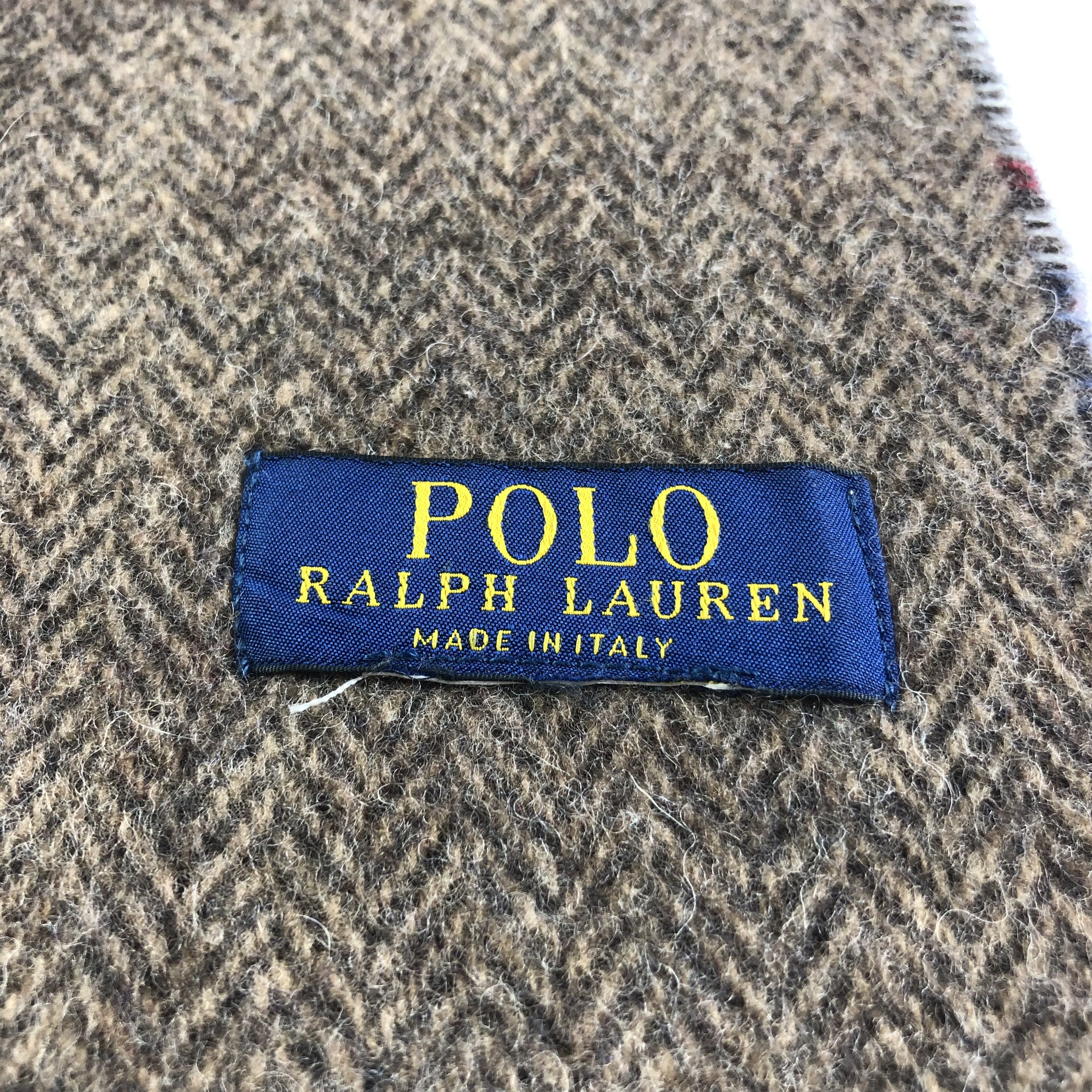 Polo Ralph Lauren Polo Ralph Lauren Tartan Wool Scarf Muffler Neckwear V2306 Size ONE SIZE - 6 Thumbnail