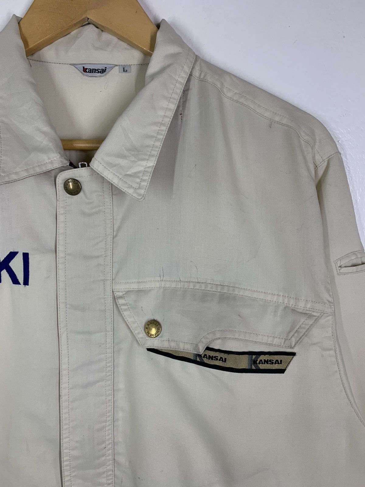 Japanese Brand × Vintage Vintage Kansai Workwear Jacket Size US L / EU 52-54 / 3 - 3 Thumbnail