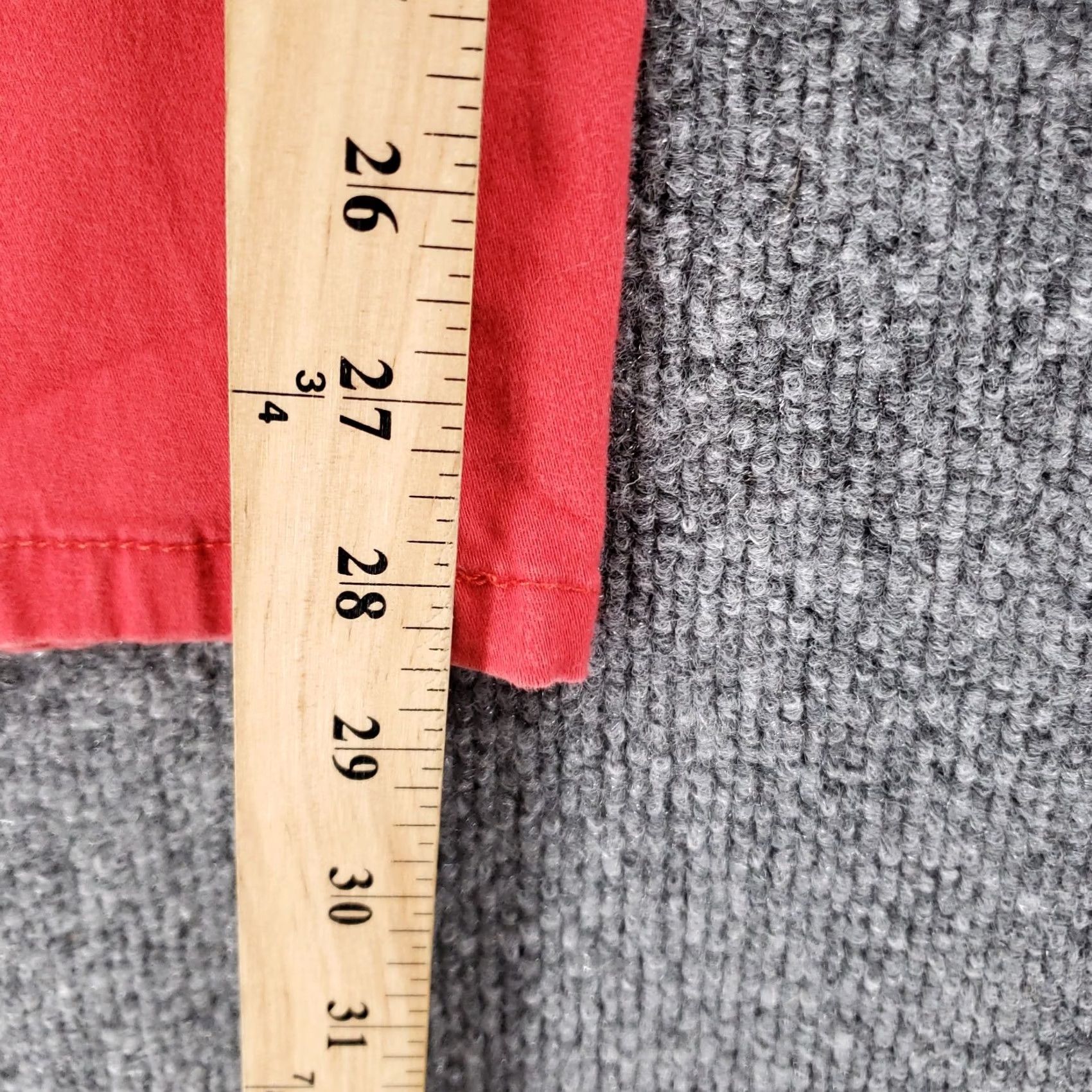 Vintage Bandolino Pants Womens Red Chino Straight Leg Flat Front Size 14 Preppy Size 36" / US 14 / IT 50 - 6 Thumbnail