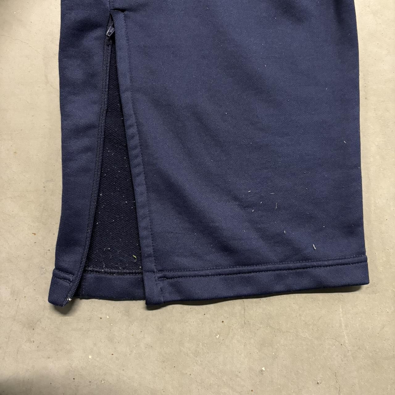 Nike Crazy Vintage Y2K/2000s Baggy Nike Navy Blue Dri-Fit Track Pants with Leg Zippers! Size US 34 / EU 50 - 7 Thumbnail