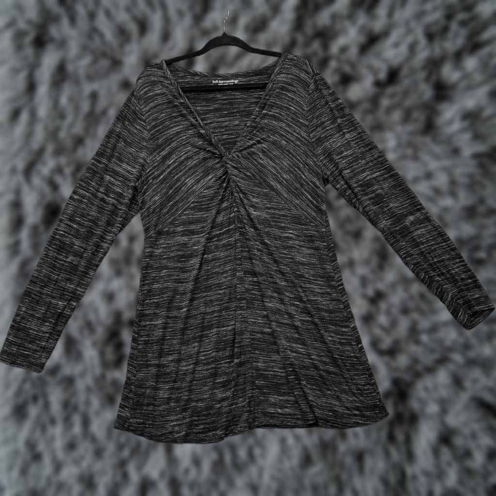 Soft Surroundings Soft Surroundings Sweater Dress Womens XL Black Knee Length Long Sleeve Pullover Boho Bohemian Lagenlook Whimsigoth Casual Size XL / US 12-14 / IT 48-50 - 1 Thumbnail