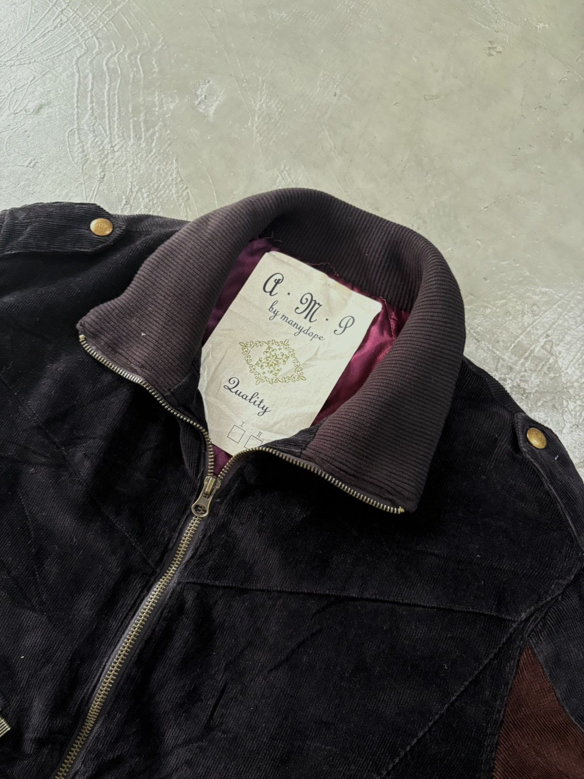 14th Addiction AMP Manydope Corduroy Bomber Issey Miyake Patchwork Style Size US M / EU 48-50 / 2 - 10 Thumbnail