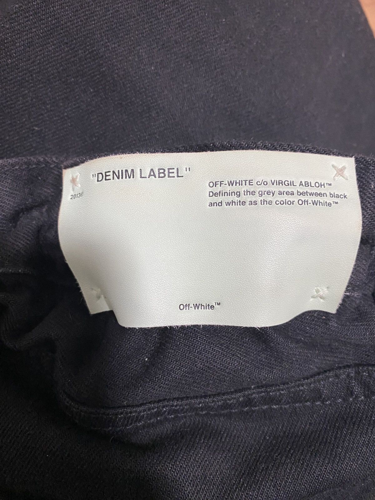 Off-White OFF-WHITE c/o VIRGIL ABLOH Black low crotch jeans Size US 31 - 12 Thumbnail