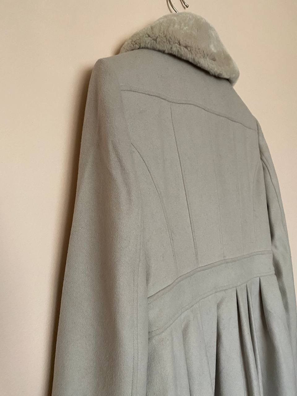 Burberry 🔥Burberry London Tailored Wool Cashmere Coat with Fur Collar Size M / US 6-8 / IT 42-44 - 9 Thumbnail