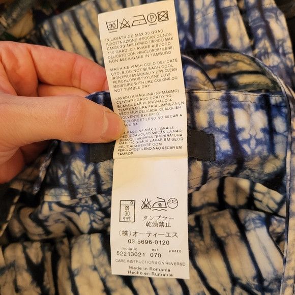 Weekend Max Mara Weekend Max Mara Blue/White Tie-dye Maxi Dress - 12 Size XL / US 12-14 / IT 48-50 - 8 Thumbnail