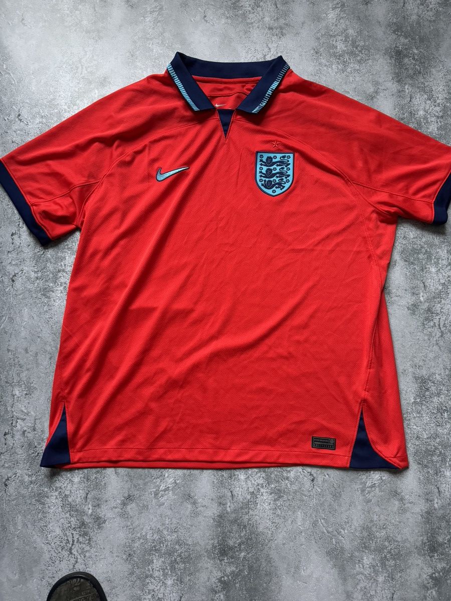 Nike × Vintage Nike Authentic England National Team 2022 Red Soccer Jersey Size US XXL / EU 58 / 5 - 3 Thumbnail