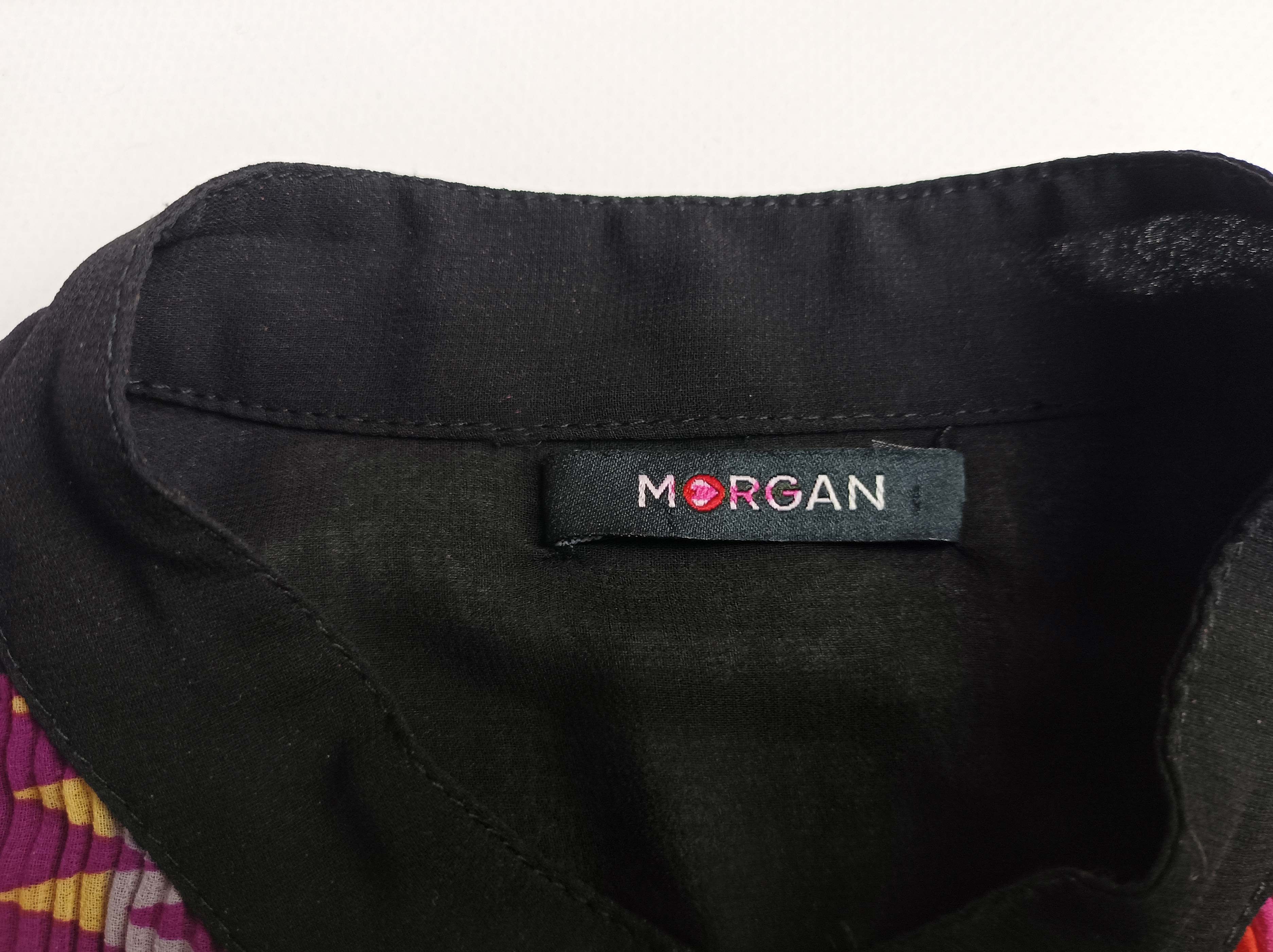 Morgan De Toi Morgan Women's Pleated Geometric Multicolor Blouse Top Size S / US 4 / IT 40 - 5 Thumbnail
