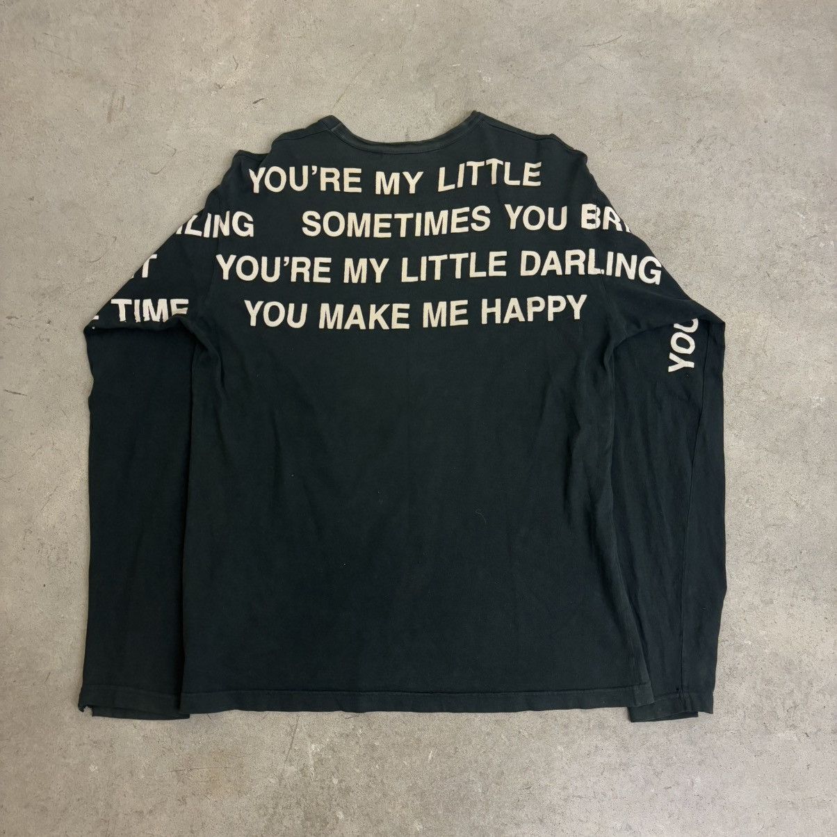 SS02 Junya Watanabe 'Break My Heart' Poem Longsleeve Shirt