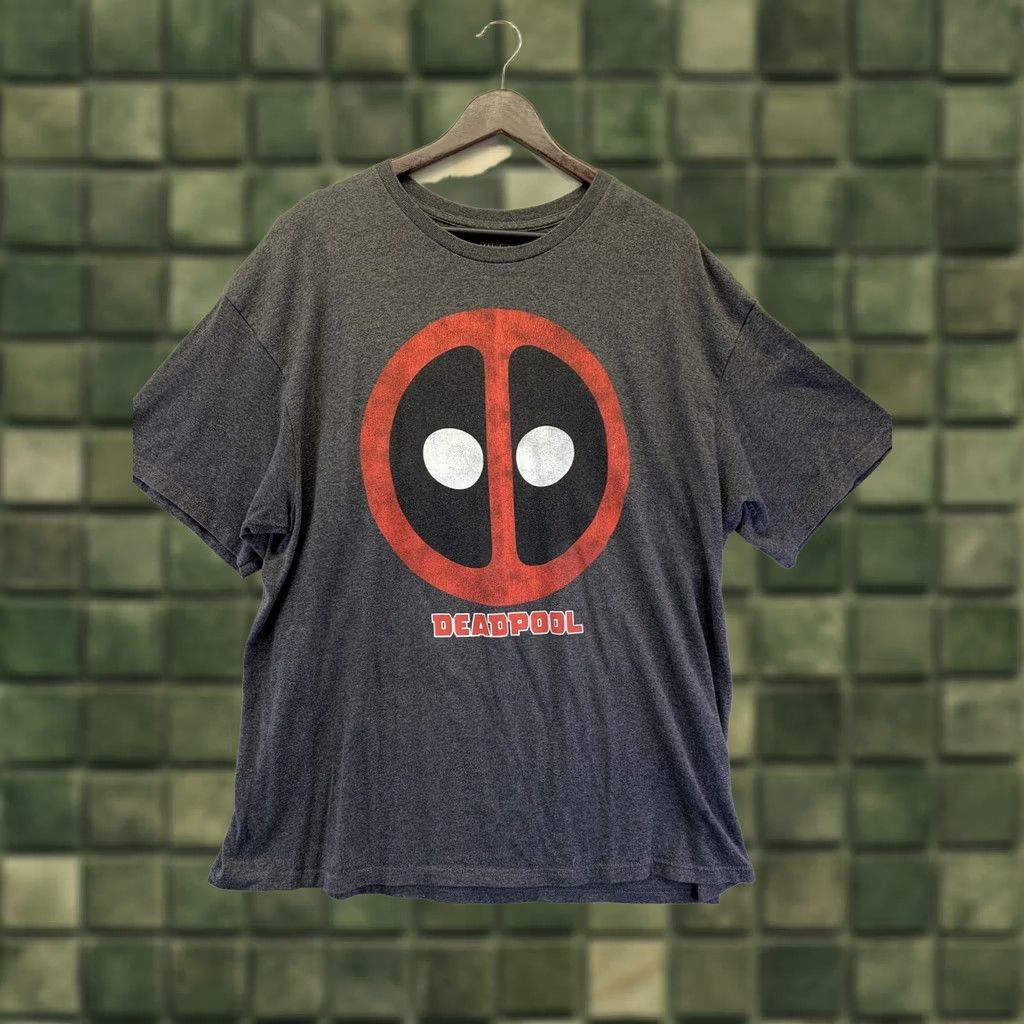 Vintage Marvel DEADPOOL Mens Distressed Graphic Tee Gray Short Sleeve Shirt Sz 2XL-5429 Size US XXL / EU 58 / 5 - 1 Thumbnail