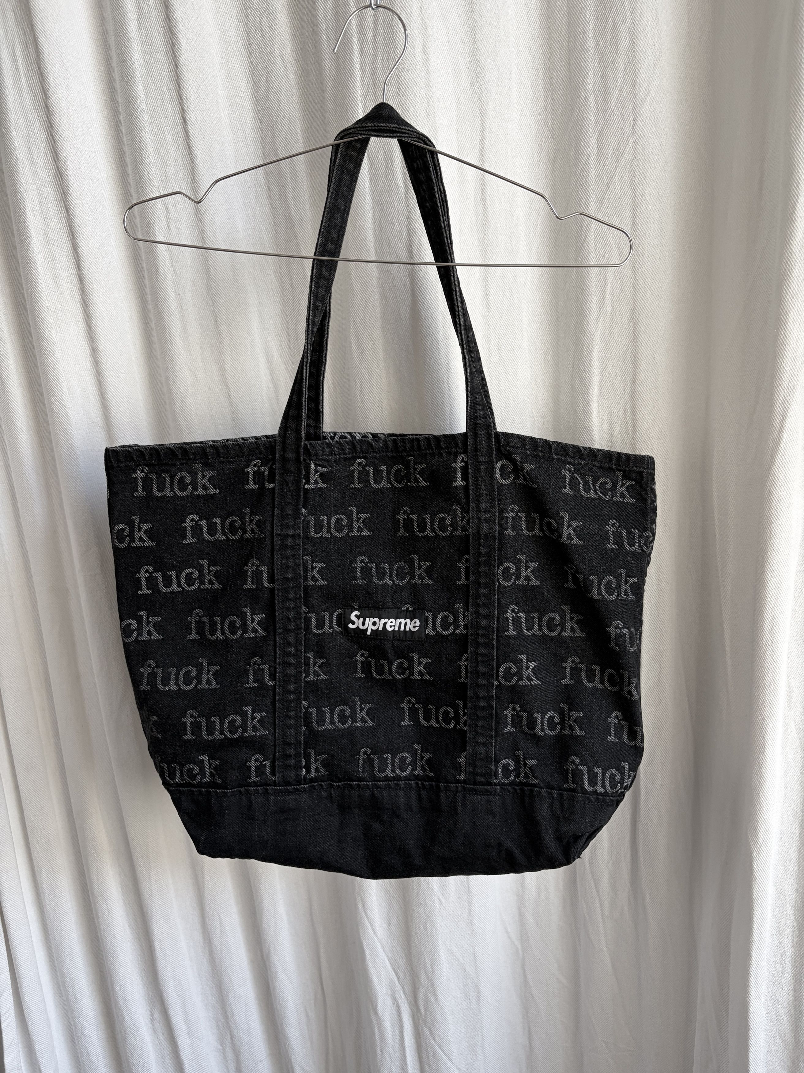 Supreme Supreme Fuck Denim Tote Bag SS13 | Grailed