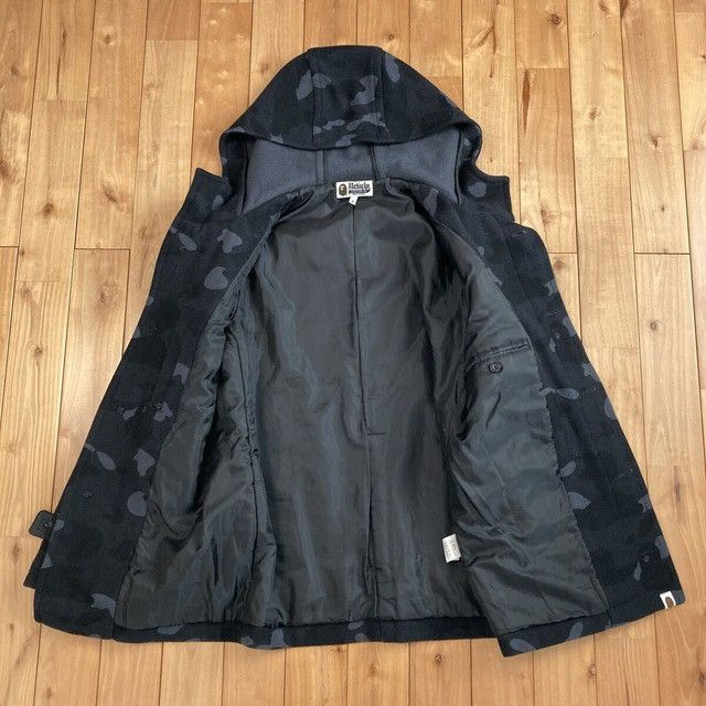 Bape BAPE Wool Duffel Coat Black Camo a bathing ape NIGO Size US M / EU 48-50 / 2 - 7 Thumbnail