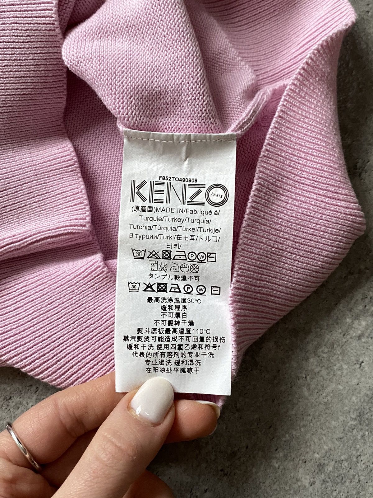 Kenzo Kenzo Cotton Pink Cute Sweater Size XS / US 0-2 / IT 36-38 - 5 Thumbnail