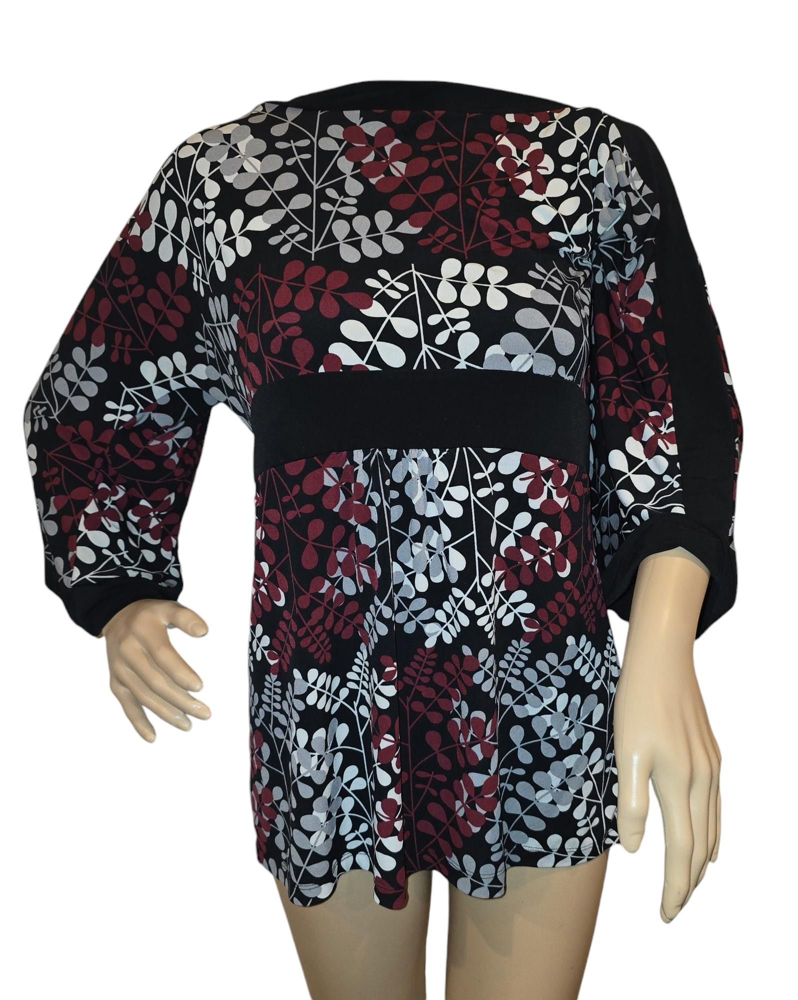 Merona Chic Floral Print Tunic Top - Perfect for Any Occasion Size M / US 6-8 / IT 42-44 - 1 Thumbnail