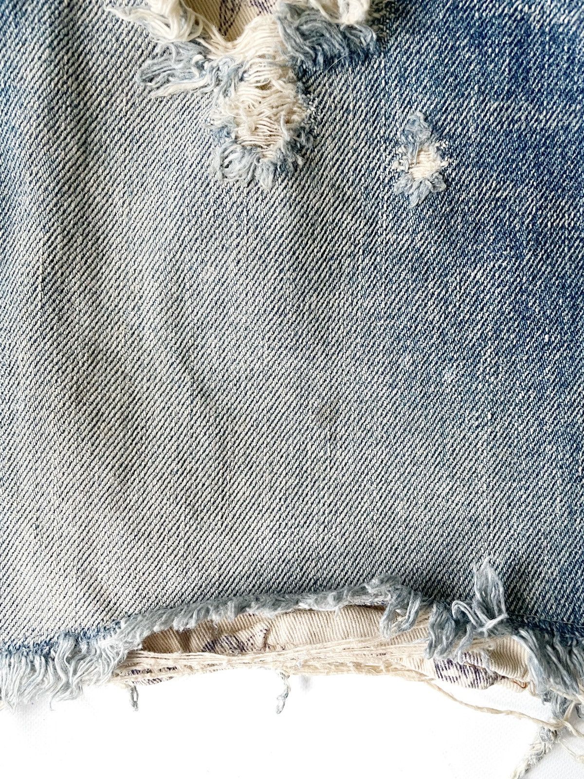 Prps PRPS Women Distressed Mini Denim Skirt Rivets Japan Size 29 Size 32" / US 10 / IT 46 - 4 Thumbnail