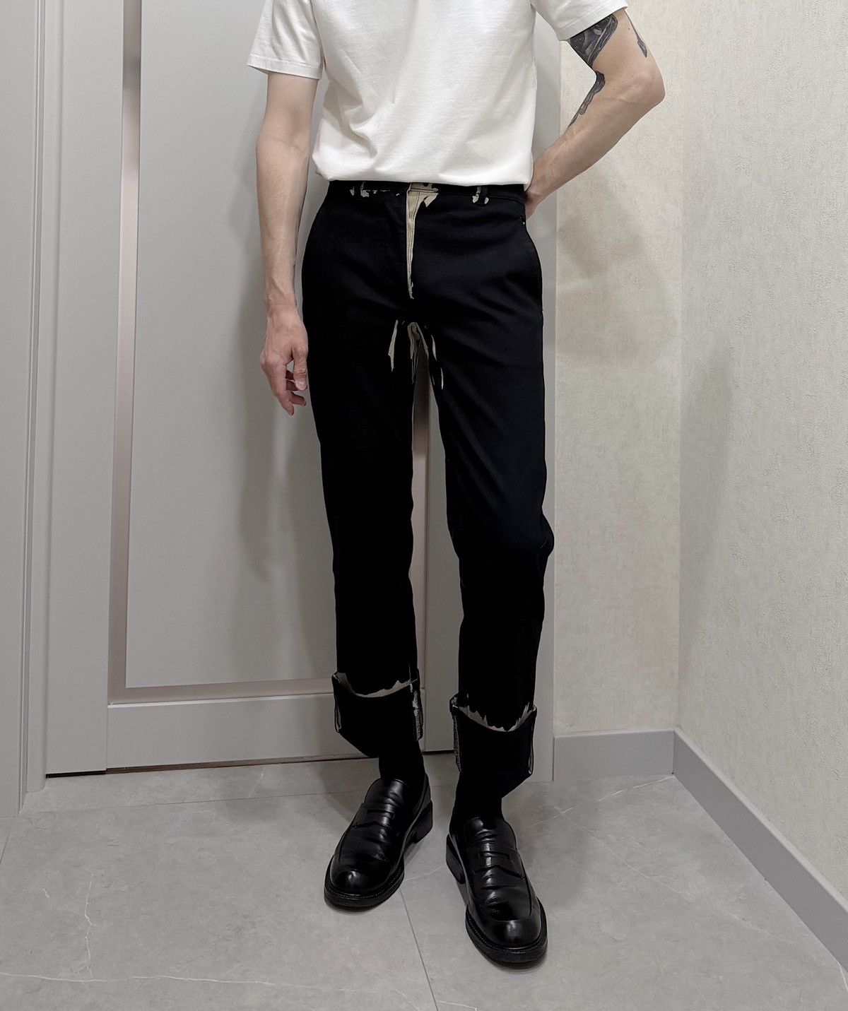 Prada PRADA FW 2018 Overdyed Back Logo Patch Pants Runway Jeans Size US 30 / EU 46 - 3 Thumbnail