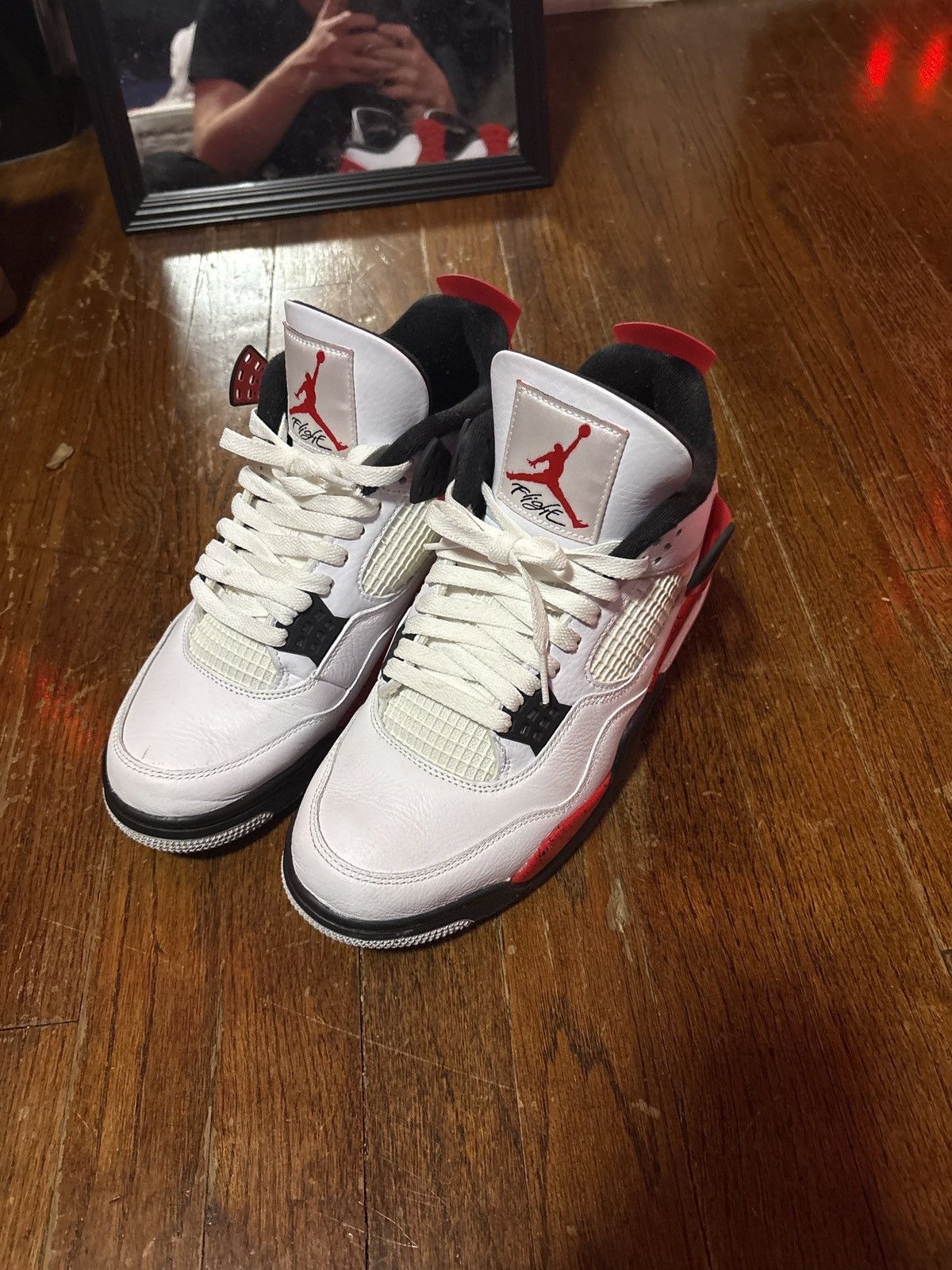 Jordan Brand Jordan 4 red cement Size US 9 / EU 42 - 1 Thumbnail