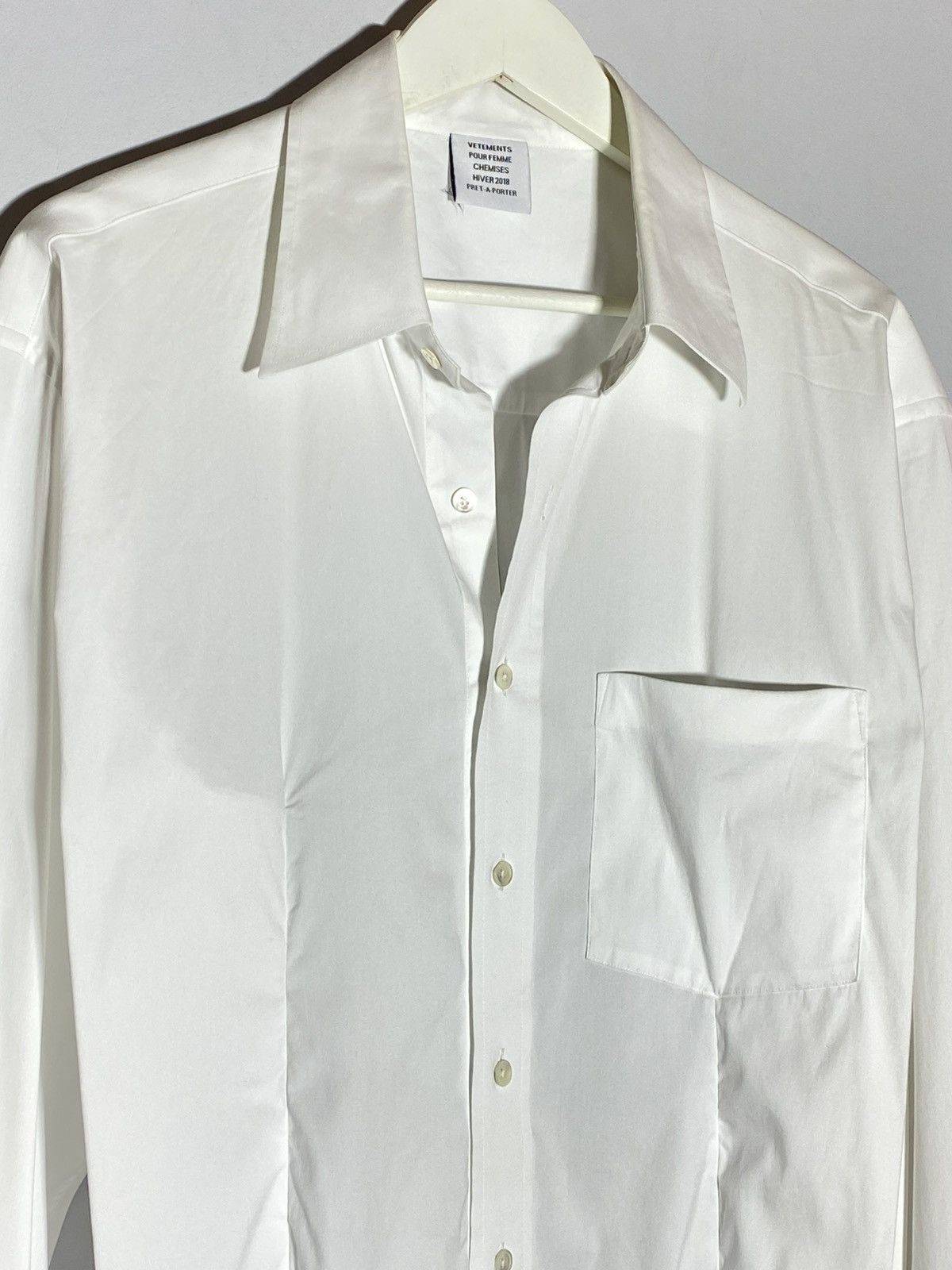 Vetements Vetements by Demna Secretary Decollage Shirt Button Up Size M / US 6-8 / IT 42-44 - 5 Thumbnail