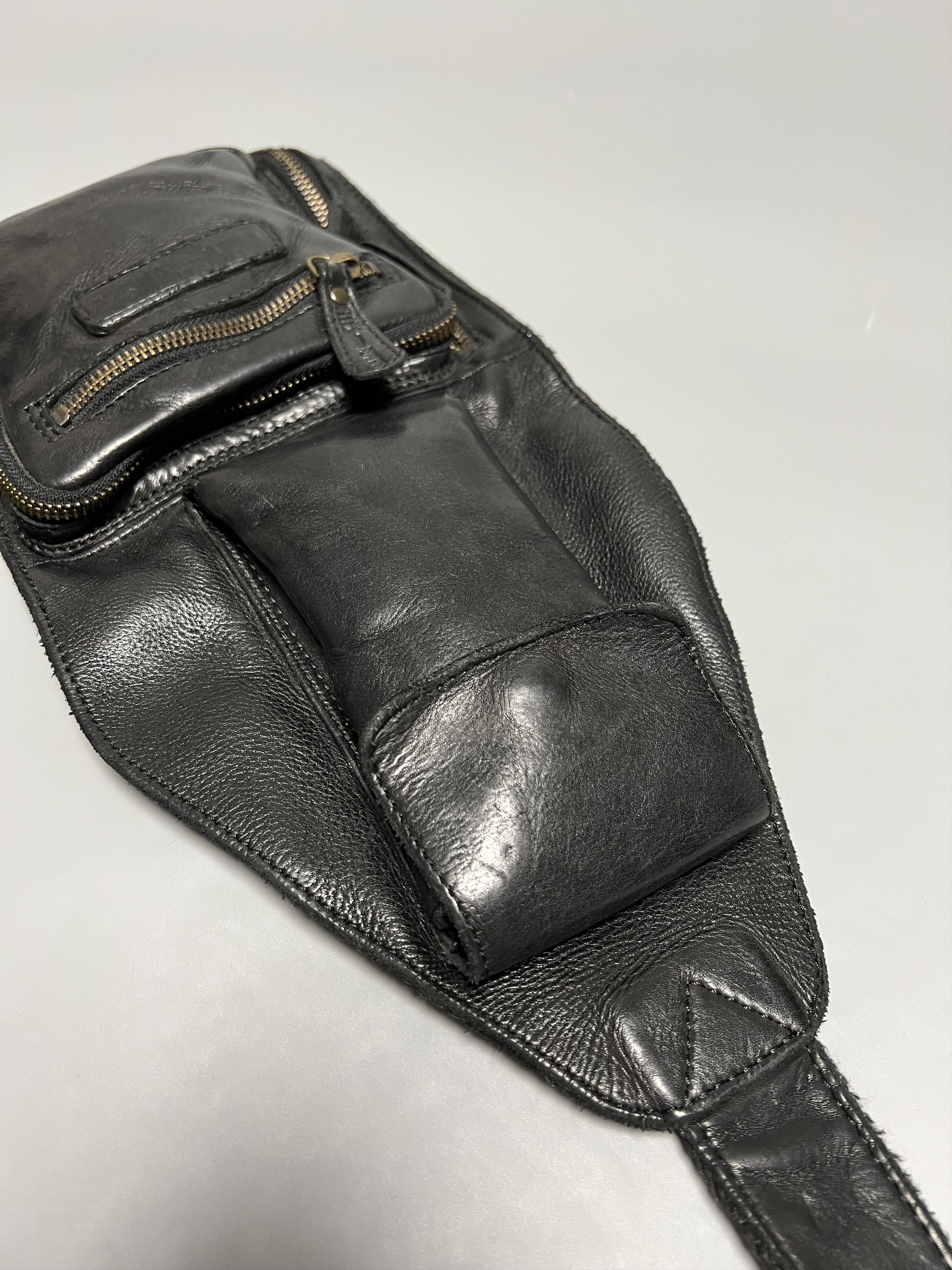 Genuine Leather Hill Burry Black Leather Crossbody Bag Size ONE SIZE - 7 Thumbnail