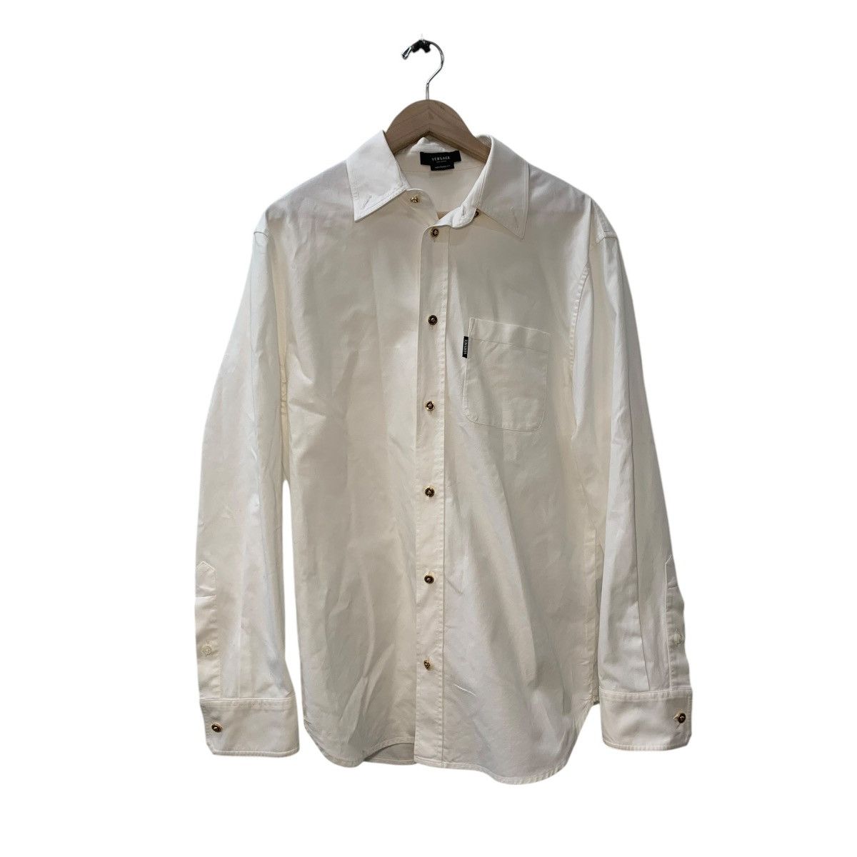 Versace Versace Buttondown Medusa Head Buttons White 39 Size US XXS / EU 40 - 2 Thumbnail