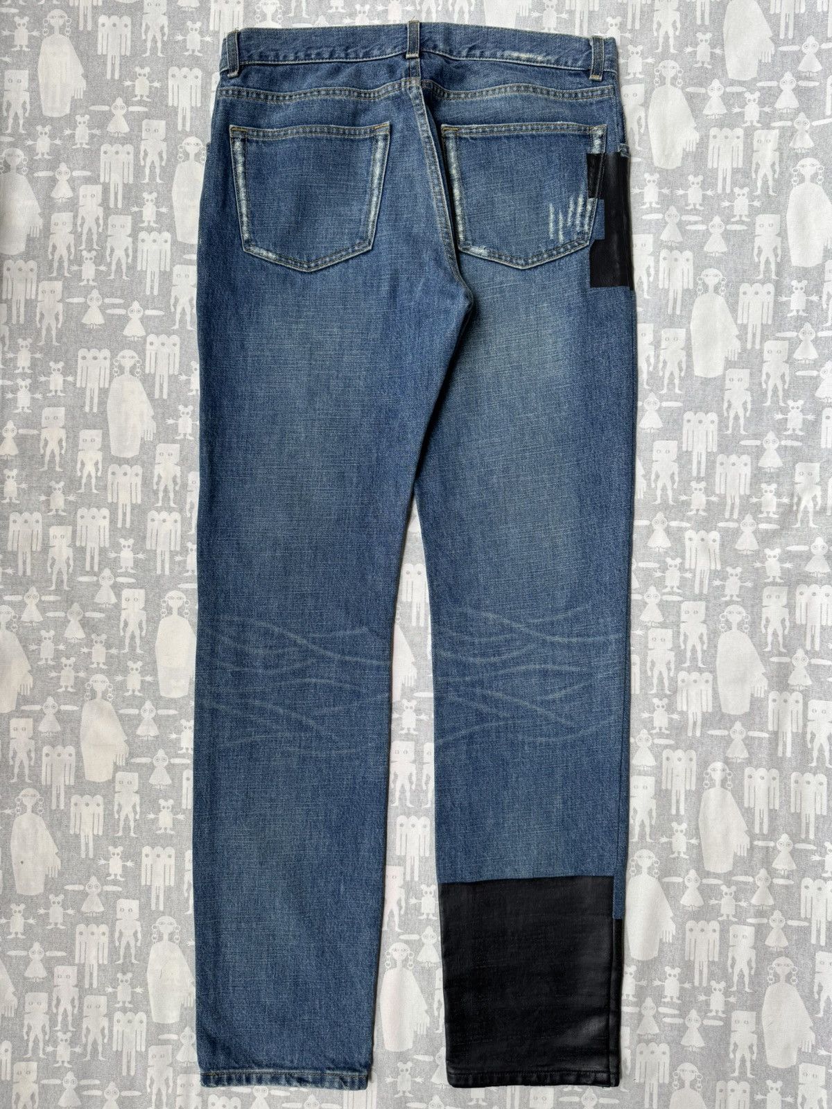 Helmut Lang Helmut Lang SS03 Rubber Tape Classic Cut Vintage Denim Jeans Size US 31 - 6 Thumbnail
