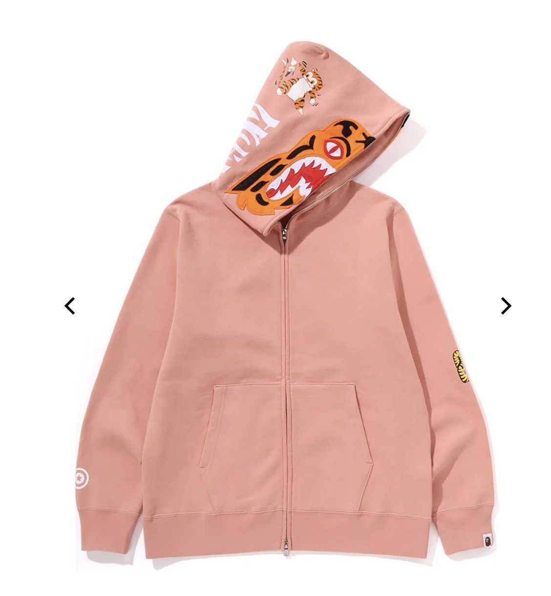 Bape Bape Salmon Pink Tiger Hoodie Size US L / EU 52-54 / 3 - 3 Thumbnail