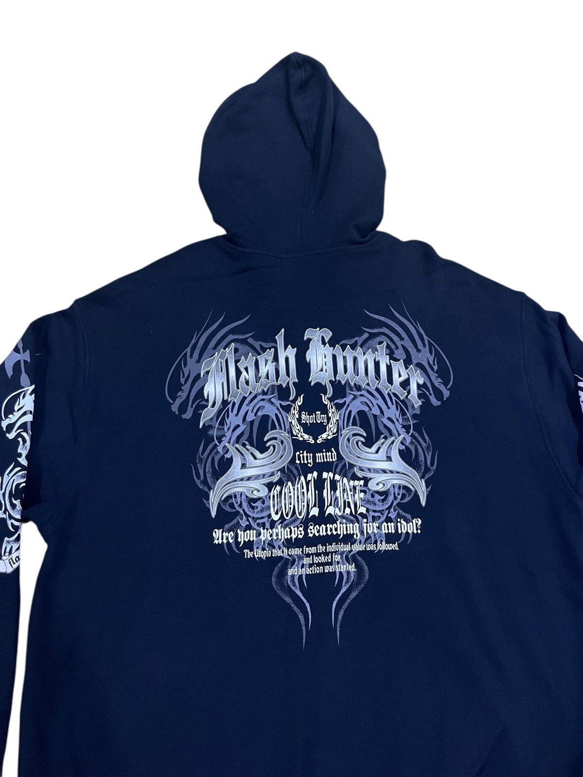 Japanese Brand Vintage flash hunter zipper hoodie Size US XXL / EU 58 / 5 - 7 Thumbnail