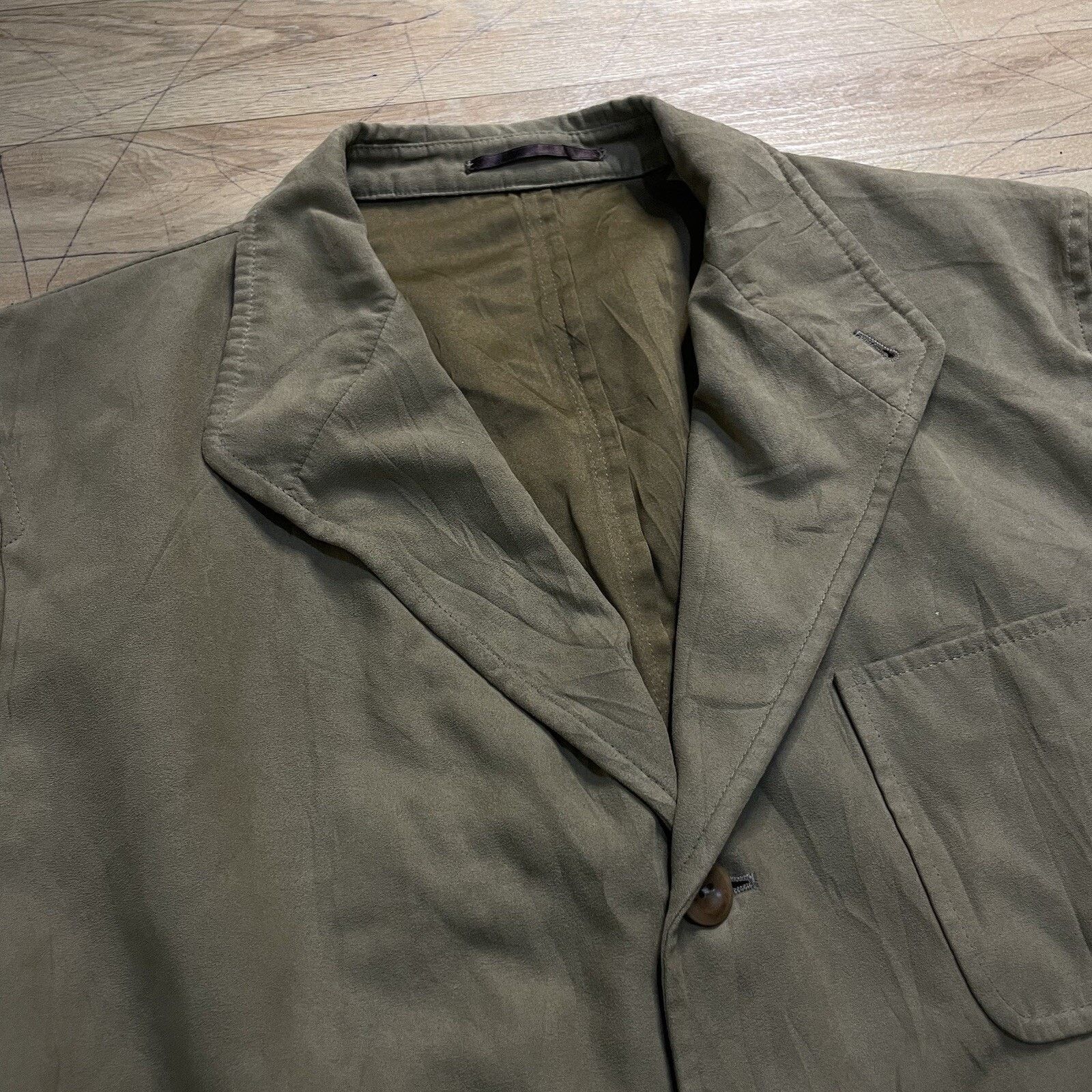 Burberry vintage burberry coat jacket FAUX SUEDE lightweight overcoat Size US L / EU 52-54 / 3 - 2 Thumbnail